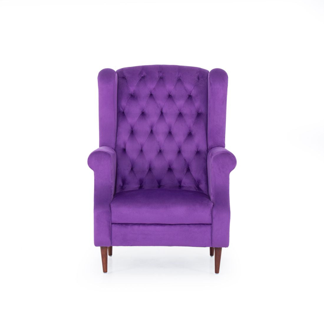 Eliza Velvet Chair With Arm For Living Room - Peachtree Home