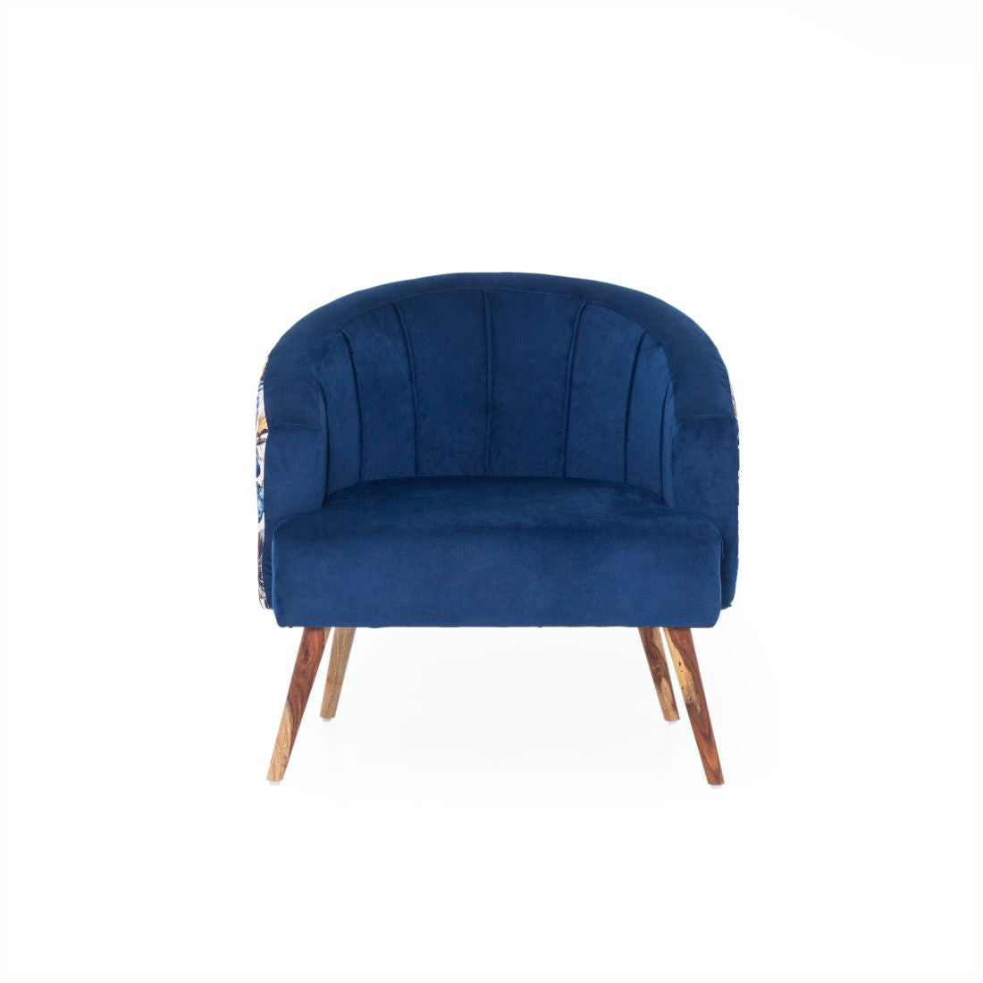 Nova Printed Velvet Chair With Arm For Living Room (Set Of 2) - Peachtree Home
