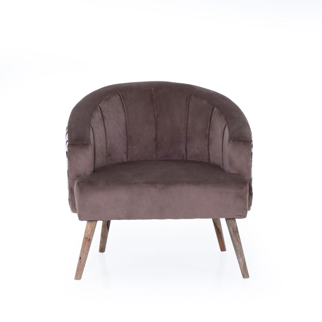 Nova Printed Velvet Chair With Arm For Living Room (Set Of 2) - Peachtree Home