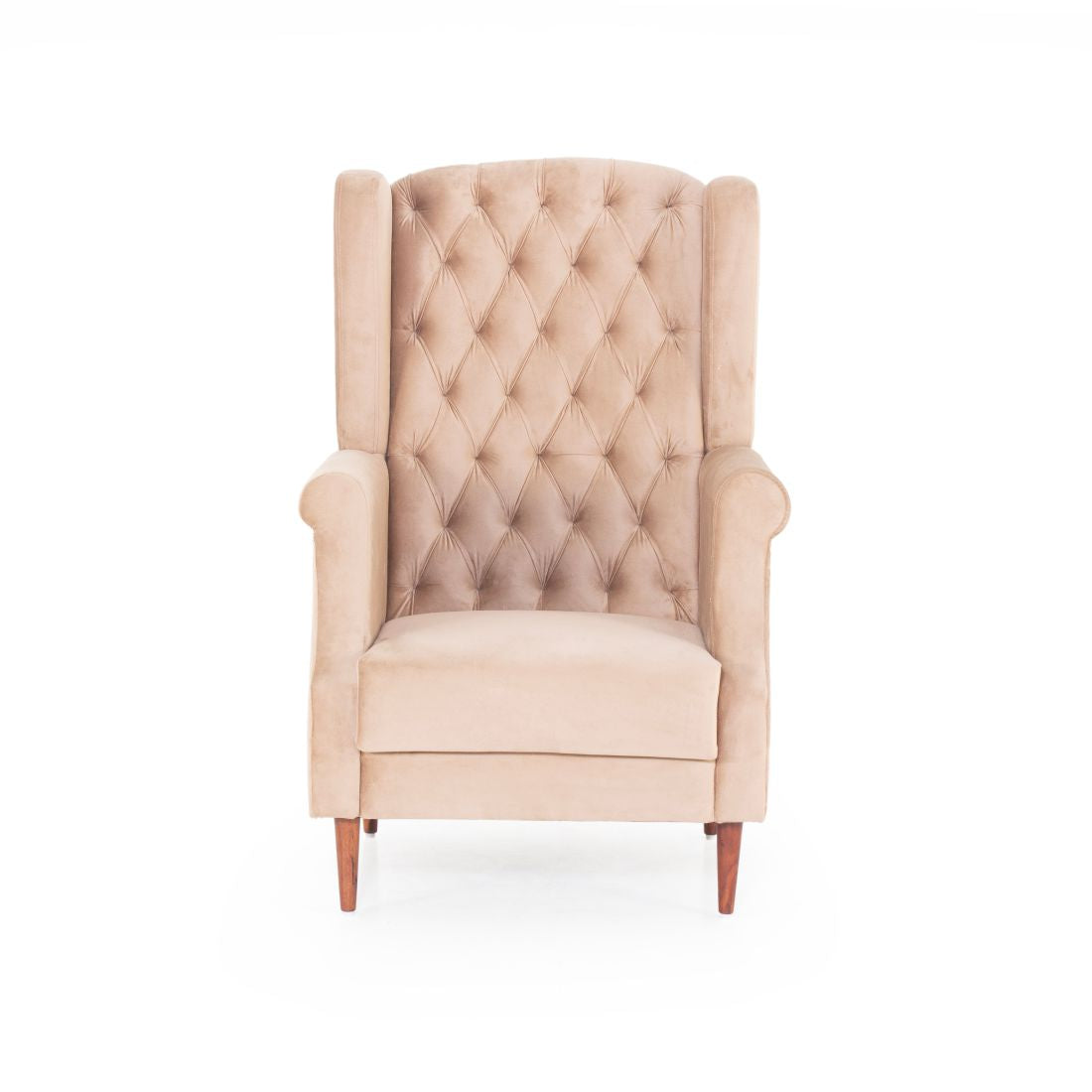 Eliza Velvet Chair With Arm For Living Room - Peachtree Home