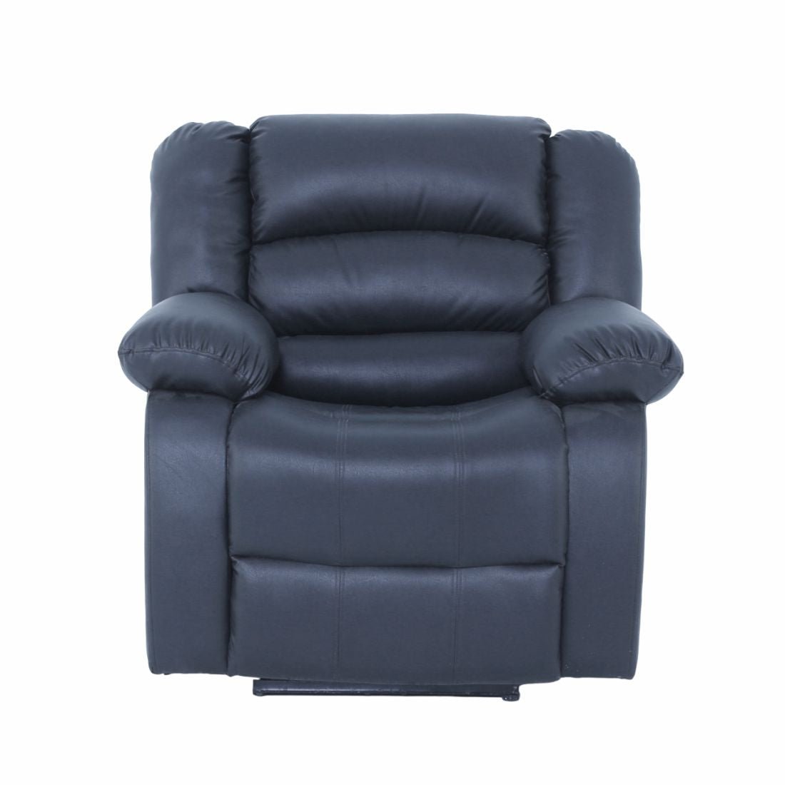 Alexandra Leatherite Recliner In Black Colour - Peachtree Home