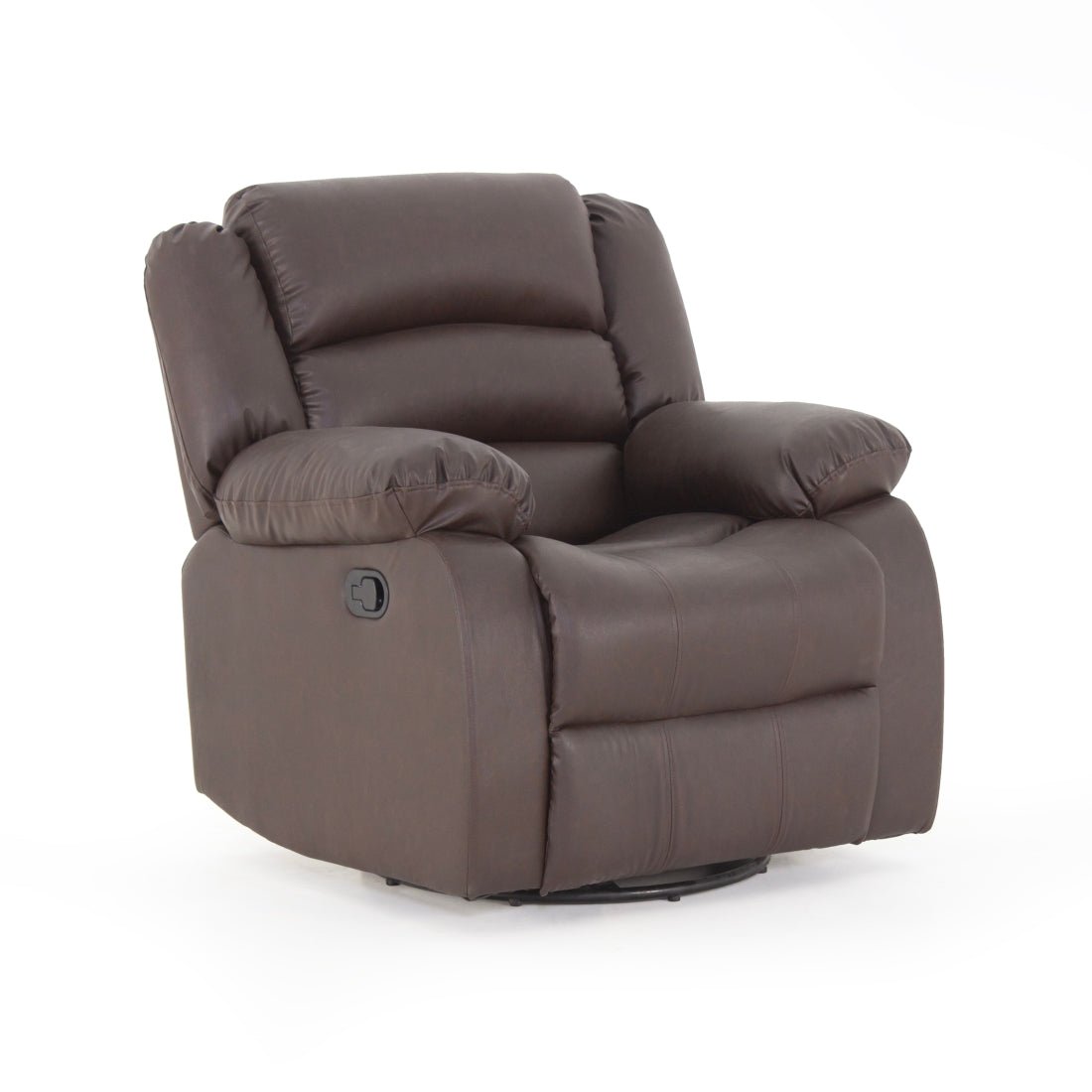 Alexandra Leatherite Recliner With Rocker In Brown Colour - Peachtree Home