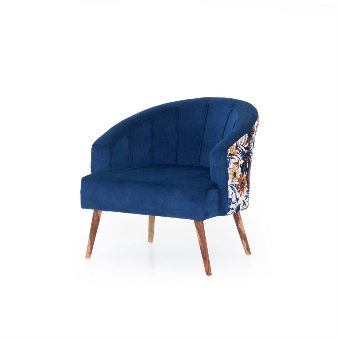 Nova Printed Velvet Chair With Arm For Living Room (Set Of 2) - Peachtree Home