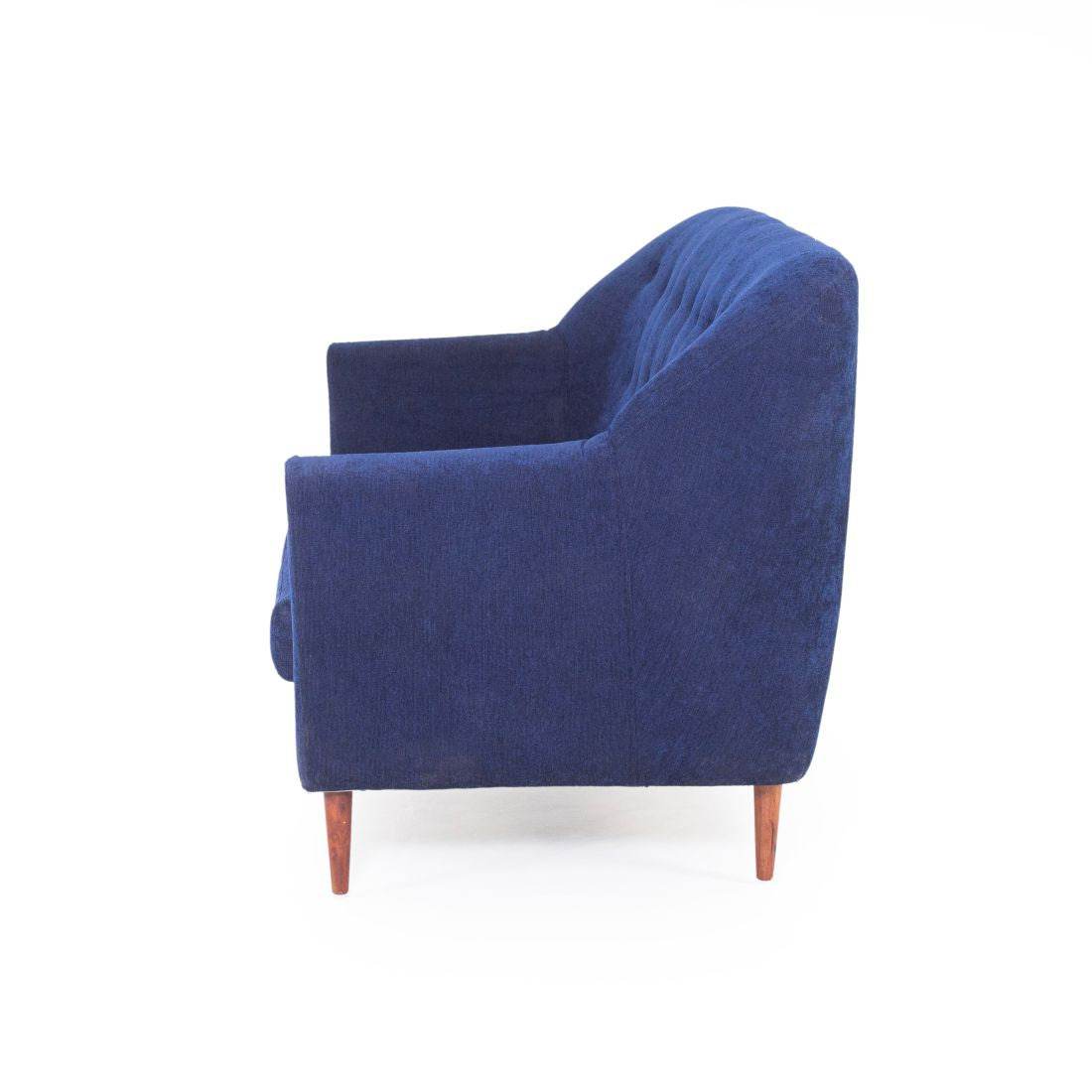 Rome 3-Seater Malfino Sofa In Dark Blue Colour - Peachtree Home