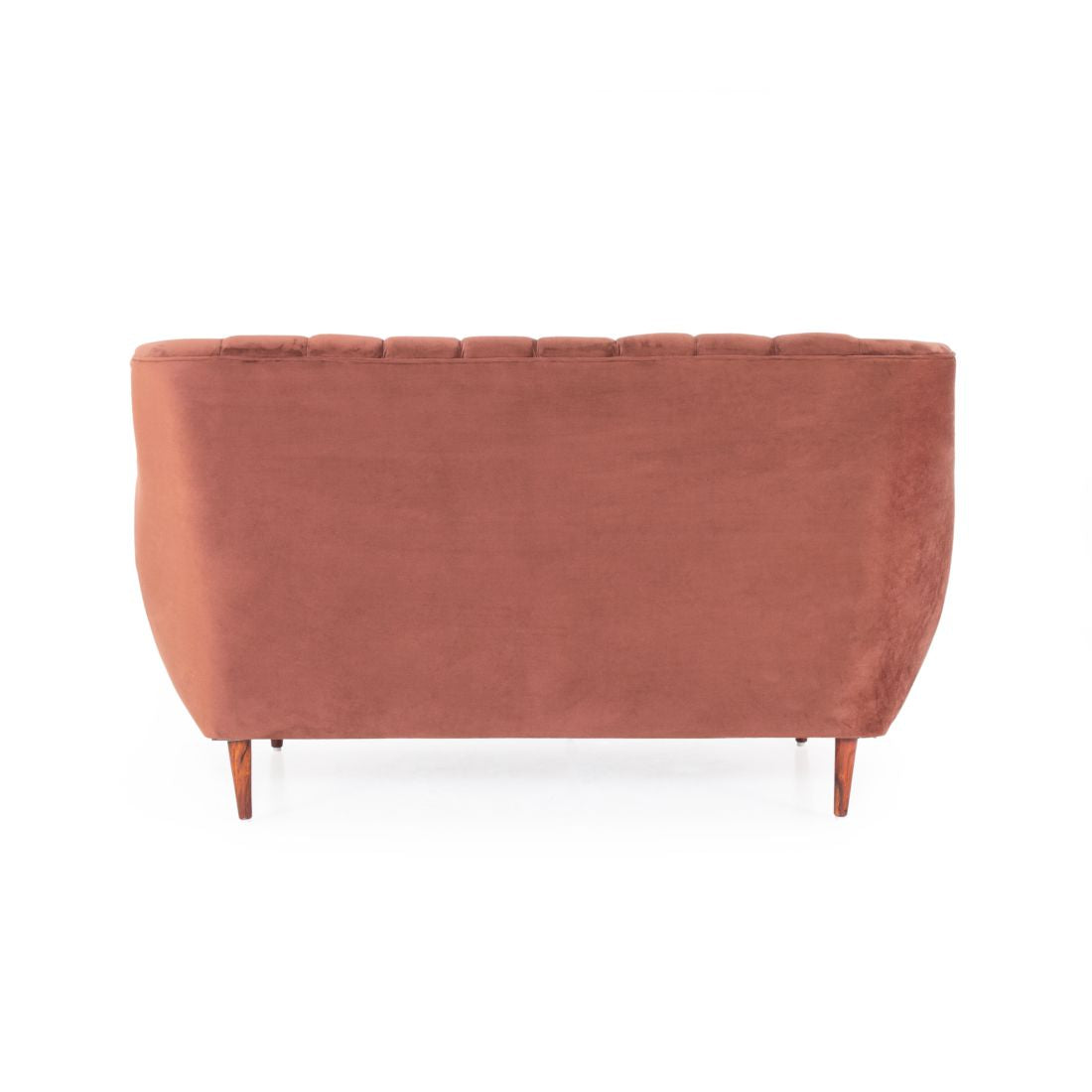 Daveline 2-Seater Velvet Sofa In Wine Colour - Peachtree Home