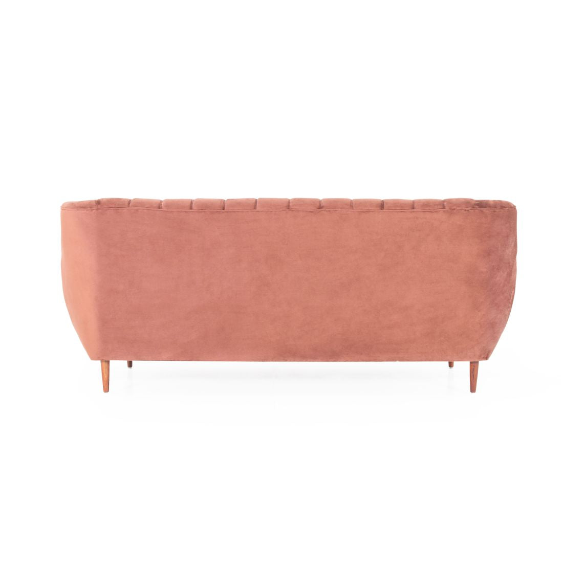 Davline 3-Seater Velvet Sofa In Wine Colour - Peachtree Home