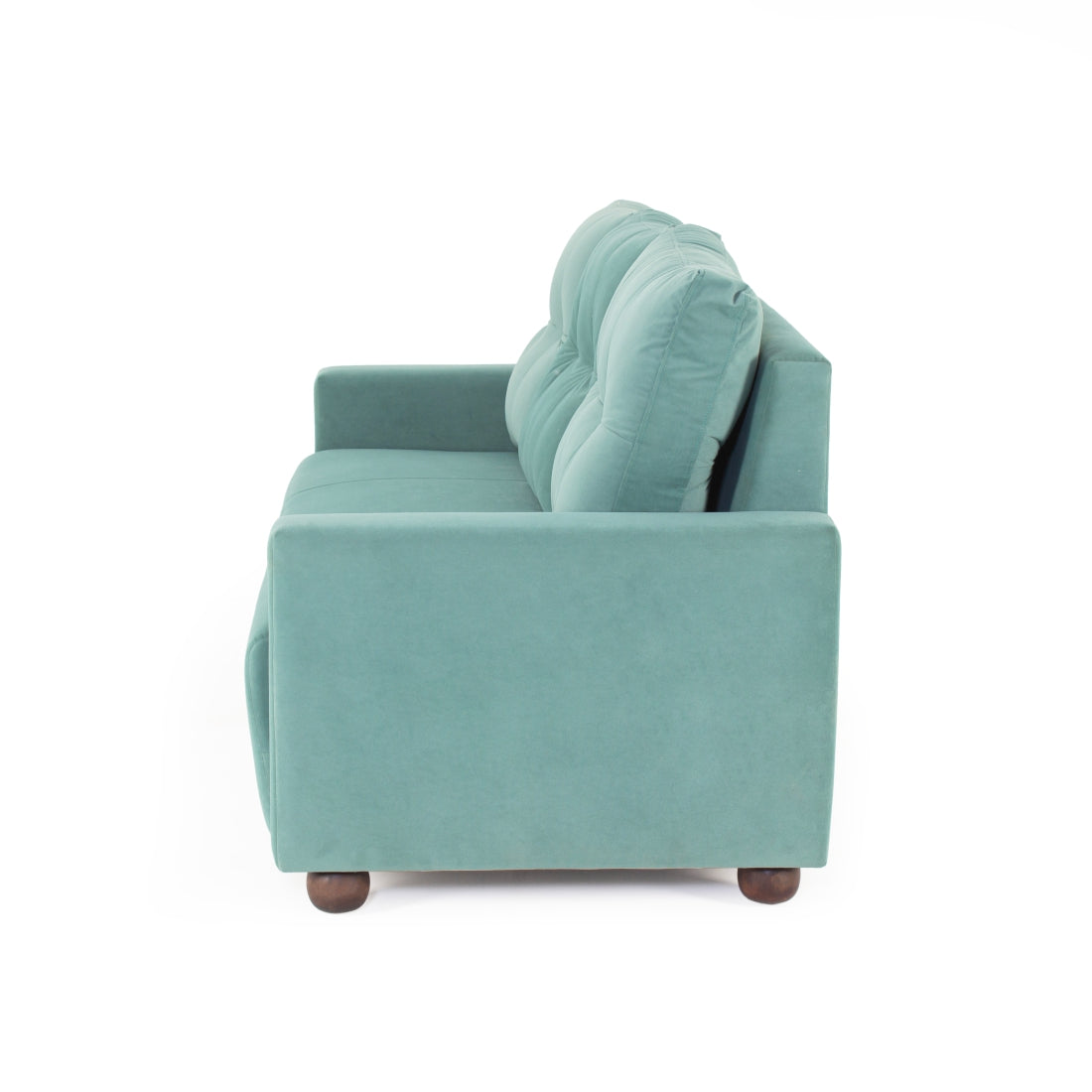Napier 3-Seater Velvet sofa in Light Green colour - Peachtree Home