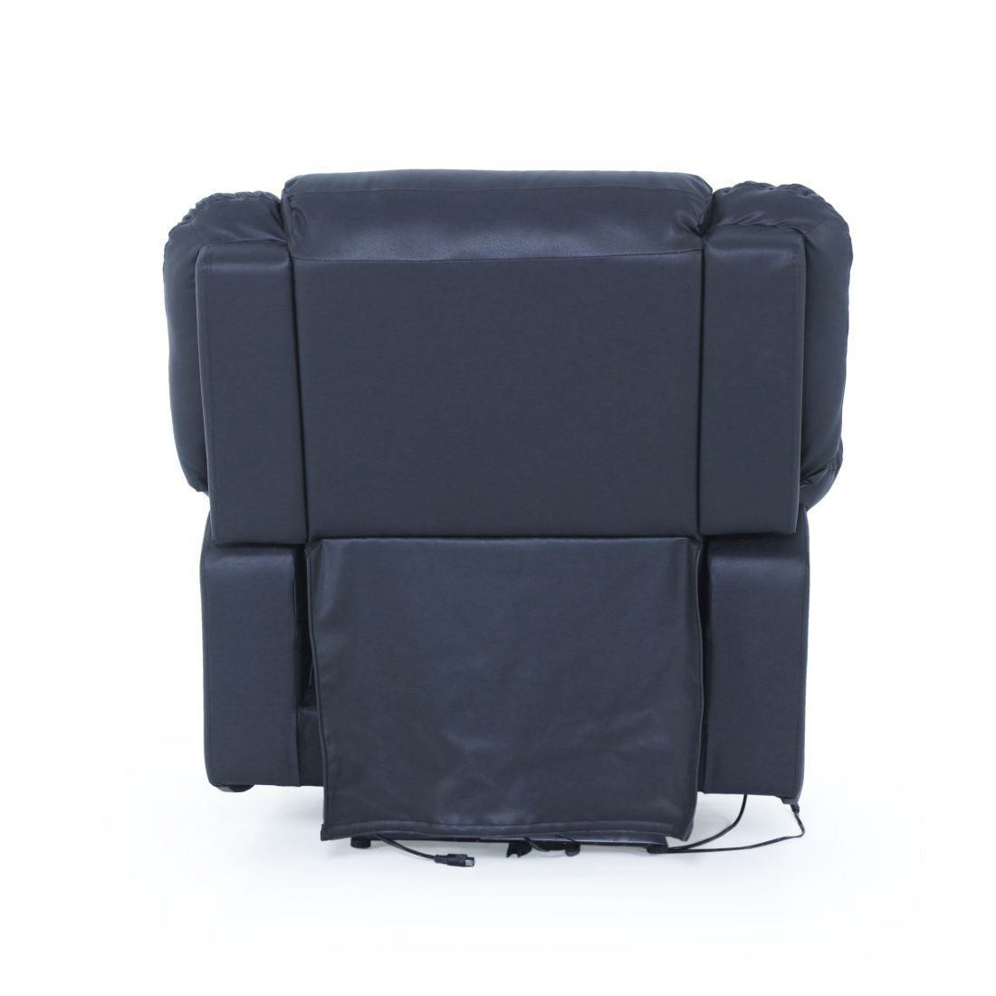 Alexandra Leatherite Recliner In Black Colour - Peachtree Home