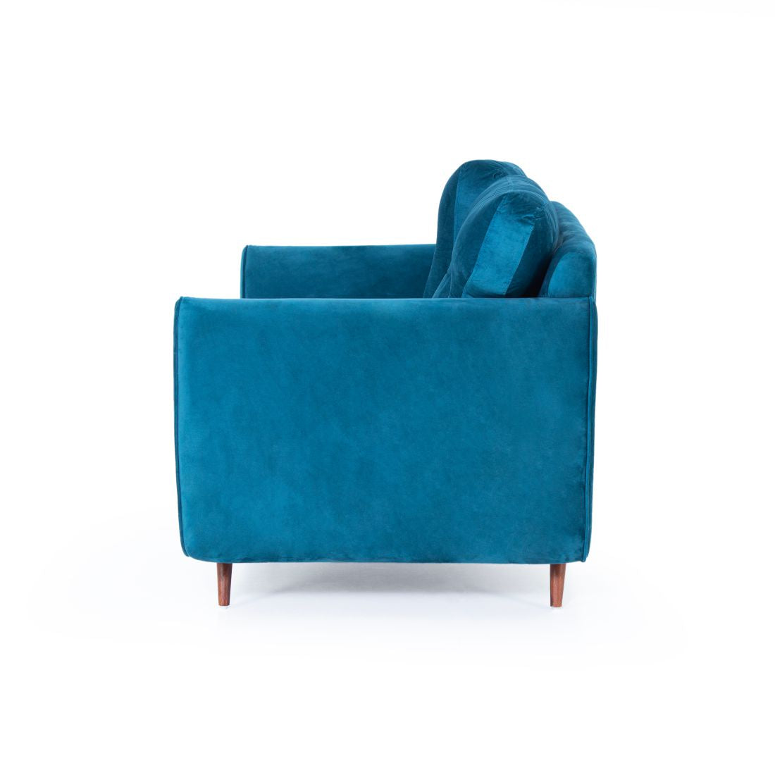 Eden 2-Seater Velvet Sofa In Teal Green Colour - Peachtree Home
