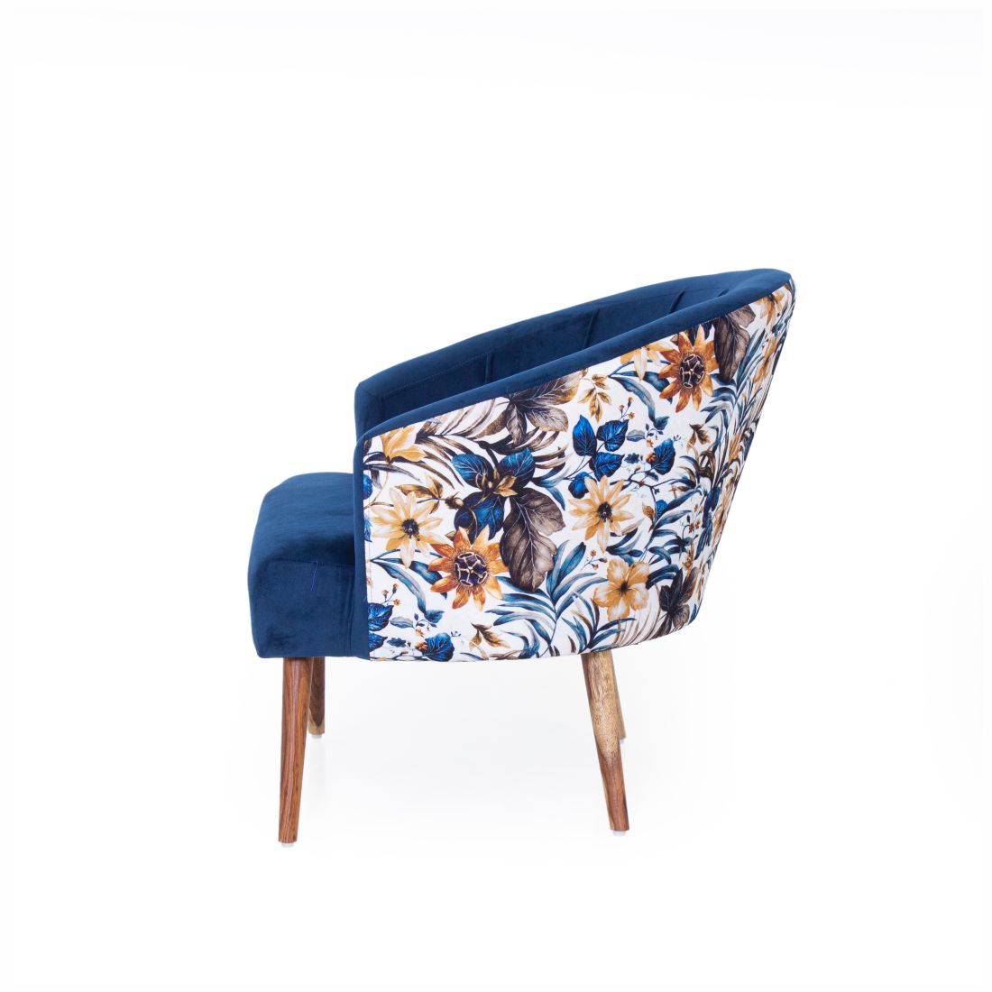 Nova Printed Velvet Chair With Arm For Living Room (Set Of 2) - Peachtree Home