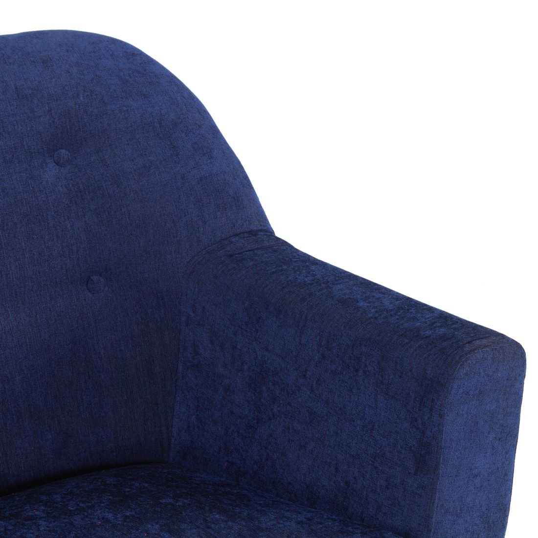 Rome 3-Seater Malfino Sofa In Dark Blue Colour - Peachtree Home