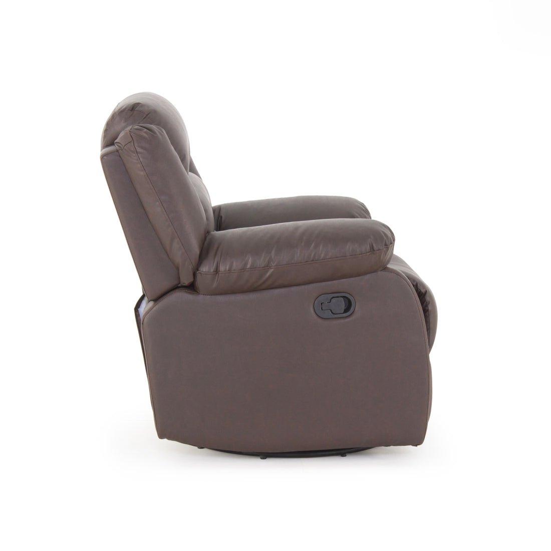 Alexandra Leatherite Recliner With Rocker In Brown Colour - Peachtree Home