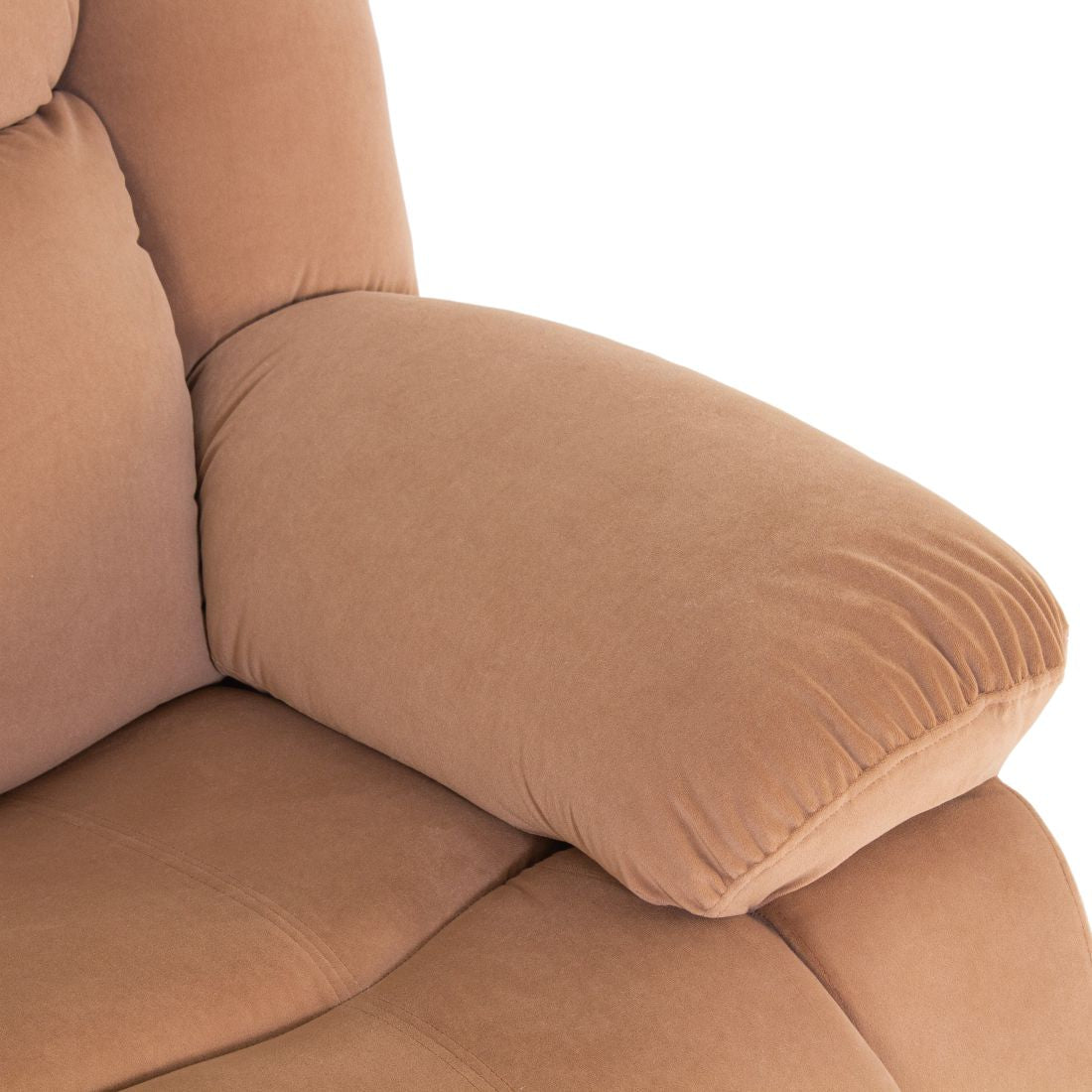 Costa 3-Seater Velvet Sofa in Beige Colour - Peachtree Home