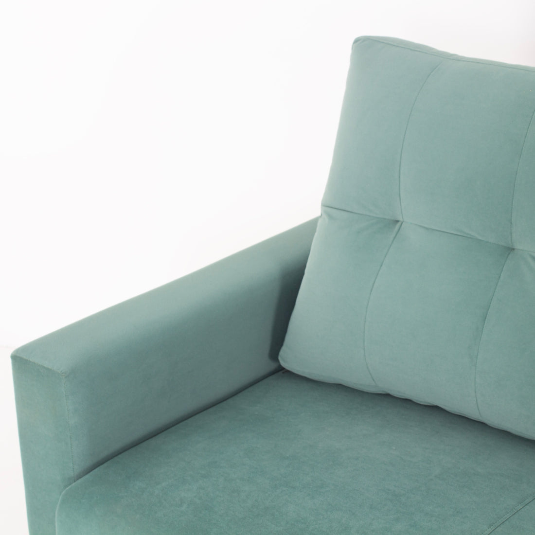 Napier 3-Seater Velvet sofa in Light Green colour - Peachtree Home