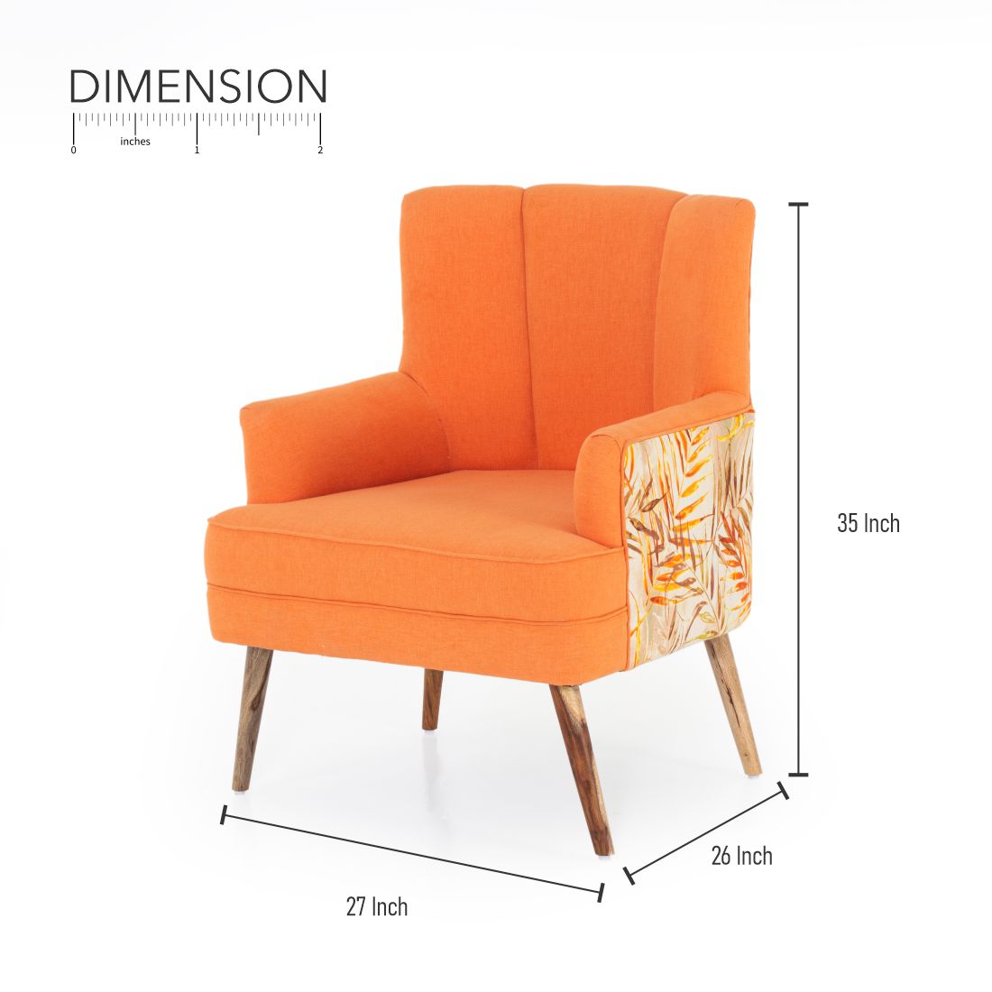 Rochllee Chair With Arm For Living Room (Set Of 2) - Peachtree Home