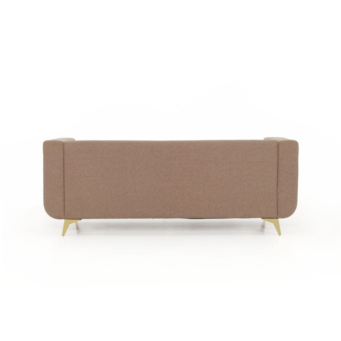 RIO 3-Seater Cotton Sofa In Light Brown Colour - Peachtree Home