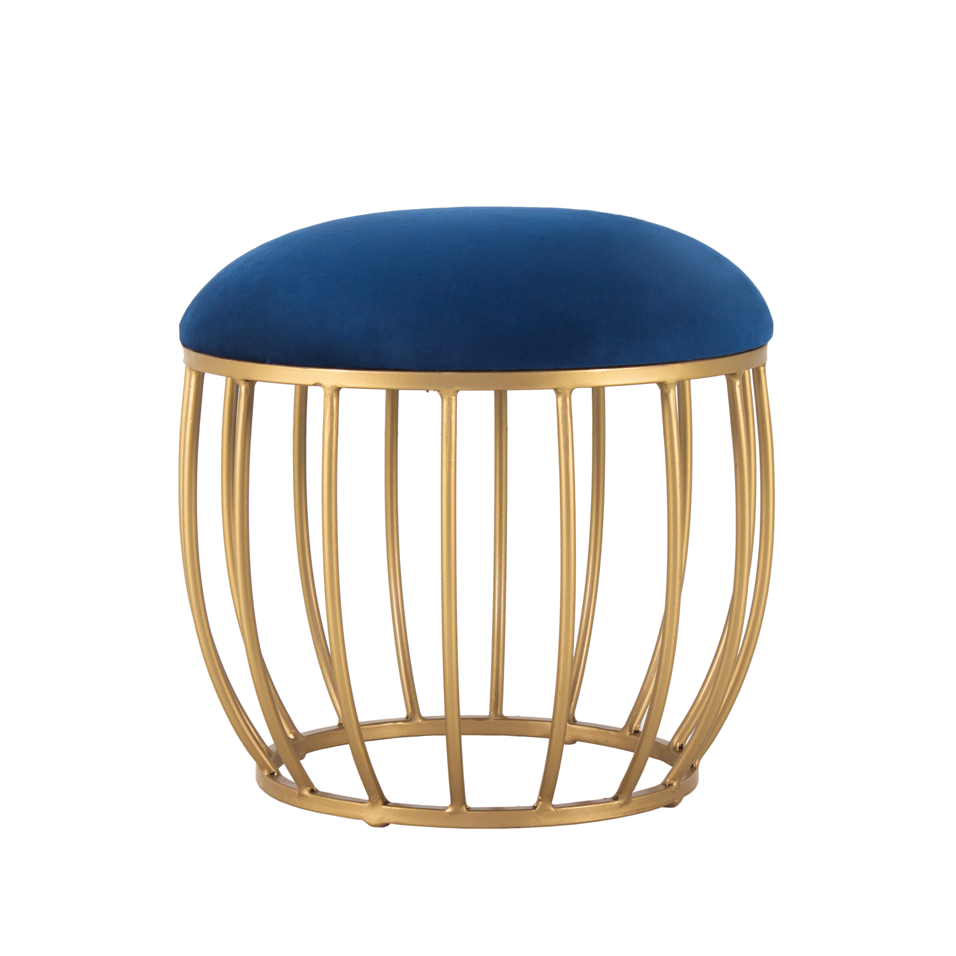 Round Shape Printed Stool For Living Room, Ottoman (Set Of 2) - Peachtree Home
