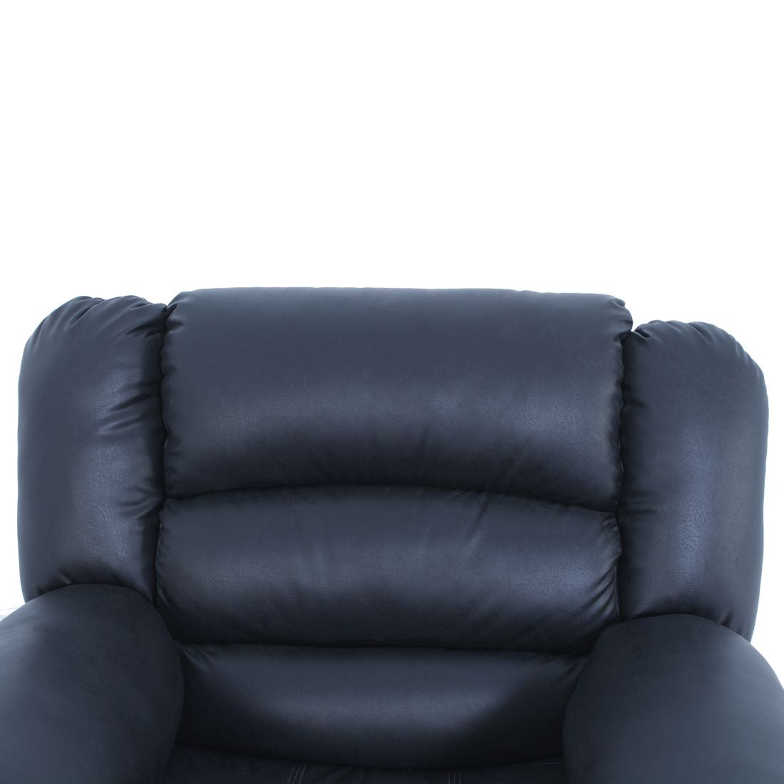 Alexandra Leatherite Recliner In Black Colour - Peachtree Home