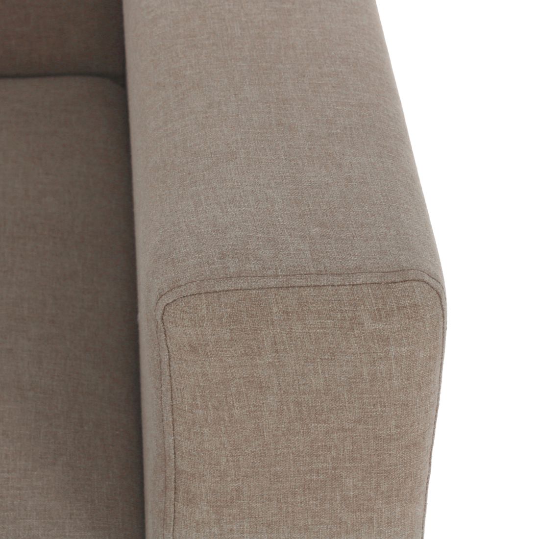 RIO 3-Seater Cotton Sofa In Light Brown Colour - Peachtree Home