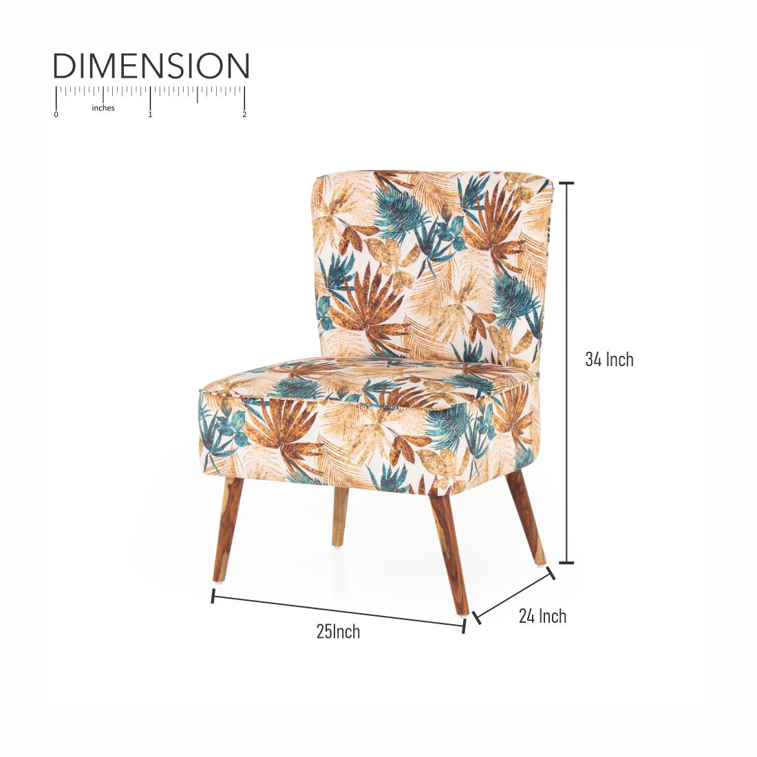 Hellena Cotton Chair For Living Room (Set Of 2) - Peachtree Home