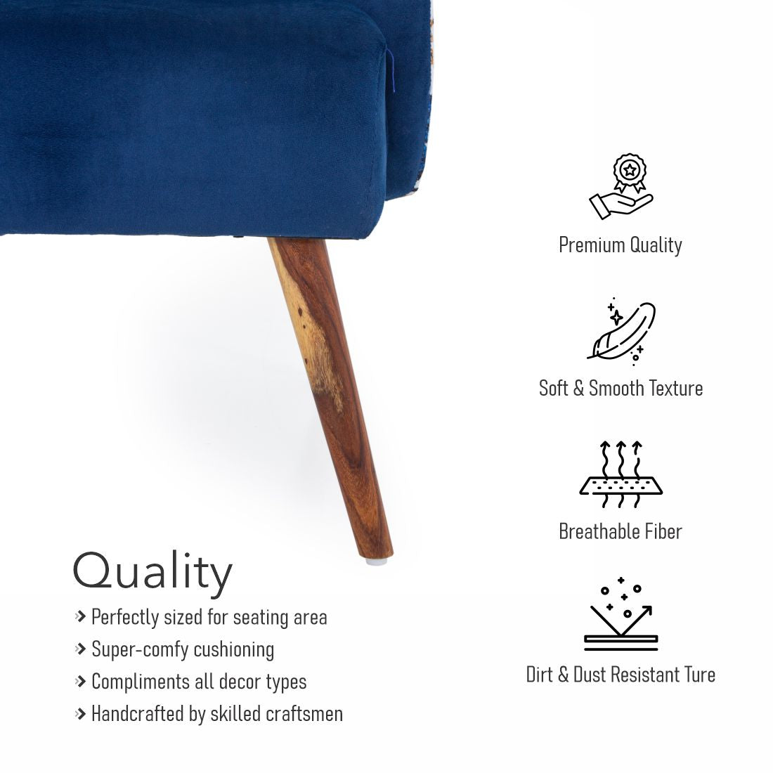 Nova Printed Velvet Chair With Arm For Living Room (Set Of 2) - Peachtree Home