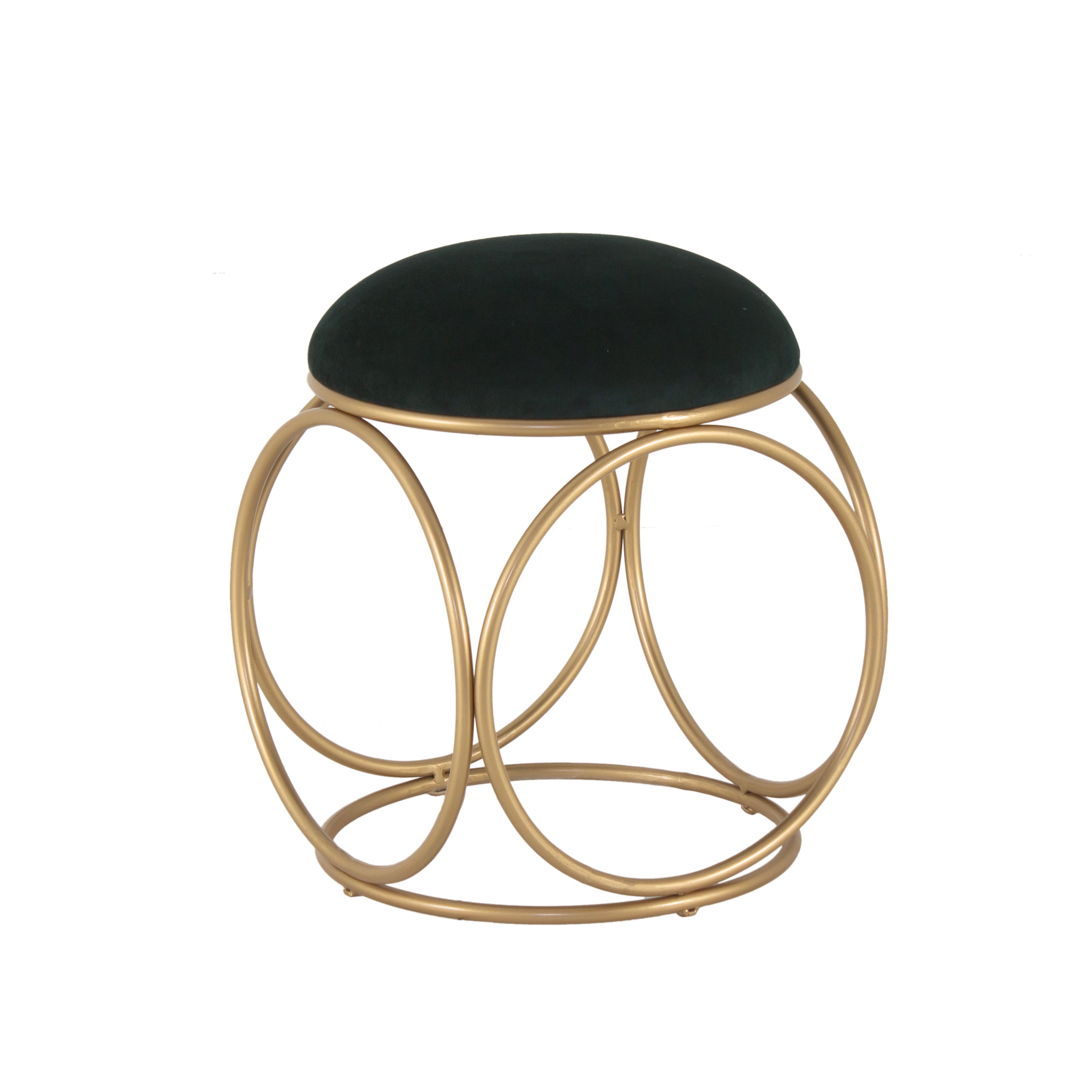 Round Printed Ottoman Stool For Living Room (Set Of 2) - Peachtree Home
