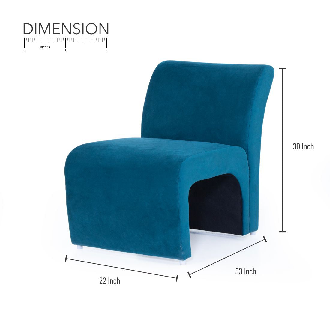 Velvet Chair In Green Colour - Peachtree Home