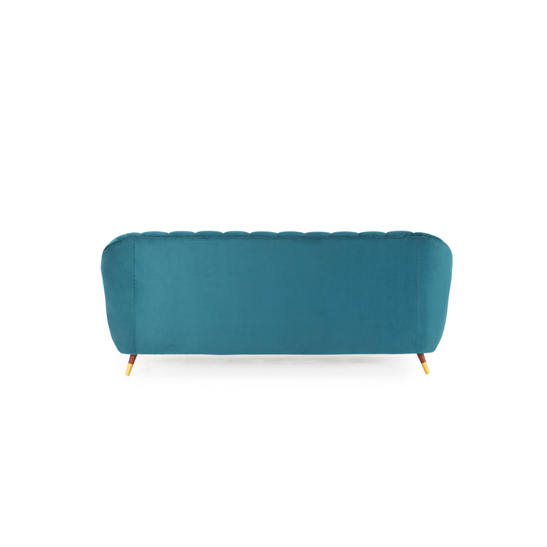 Peachtree Vegas Three Seater Velvet Fabric (Green) - Peachtree Home