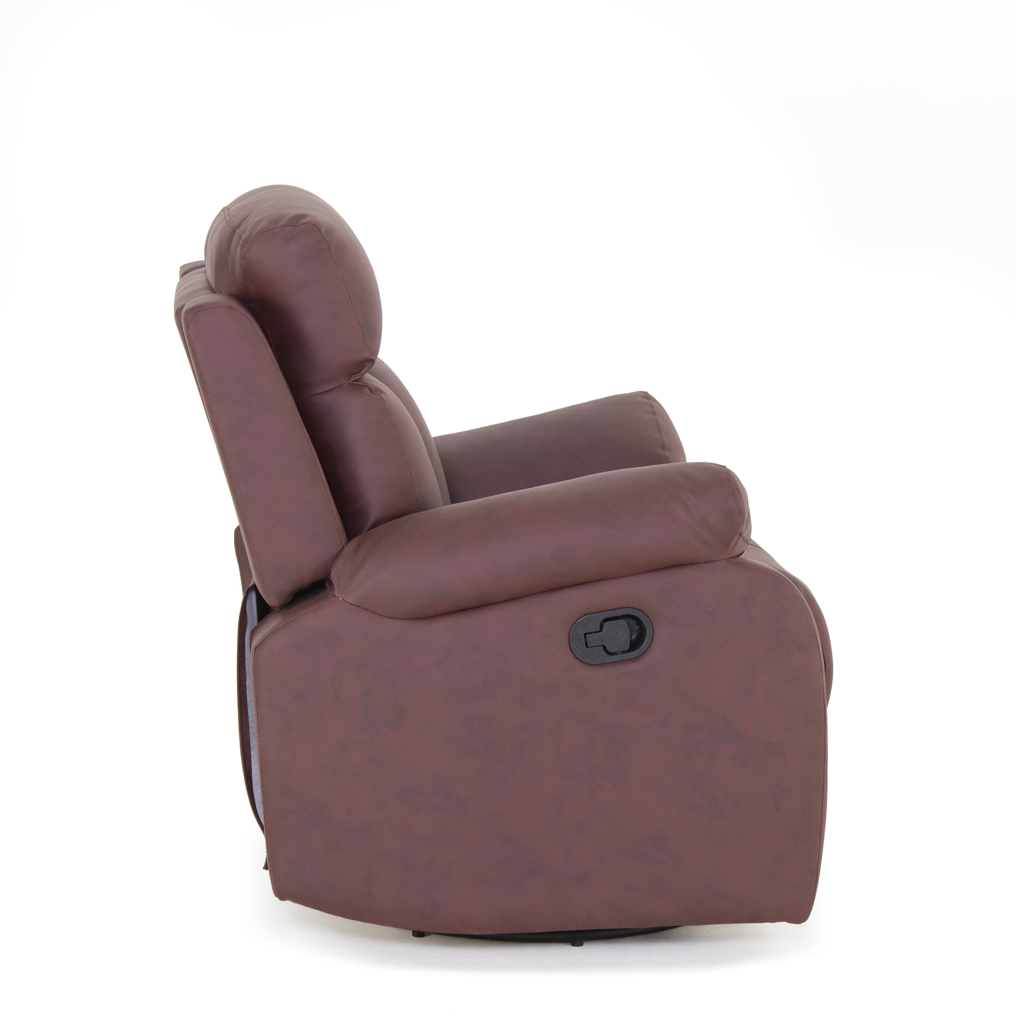 Peachtree Carrera Recliner One Seater Leatherite Fabric (Light Brown) - Peachtree Home