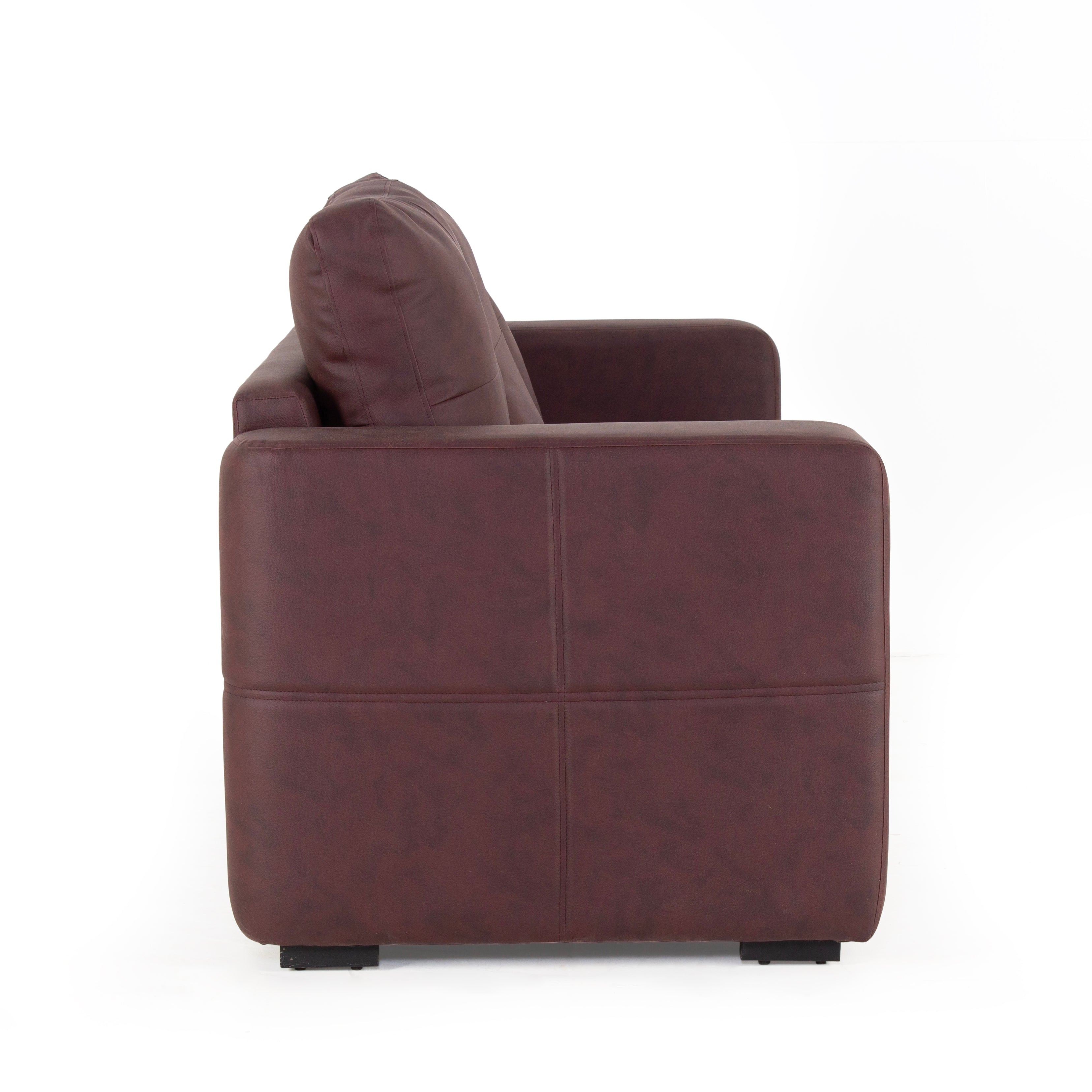 Peachtree Orchid Three Seater Seater Sofa Letherite (Brown) - Peachtree Home