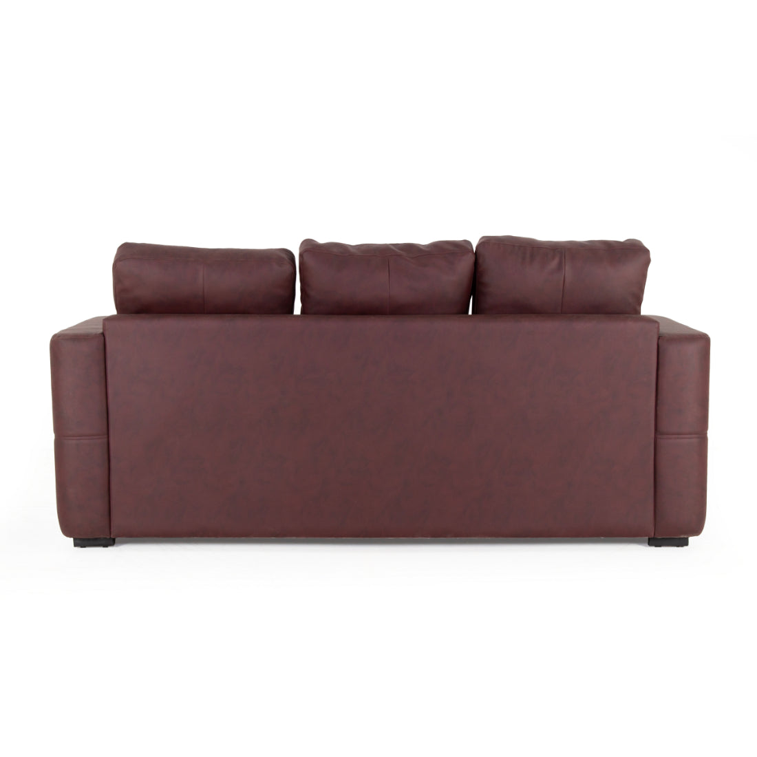 Peachtree Orchid Three Seater Seater Sofa Letherite (Brown) - Peachtree Home