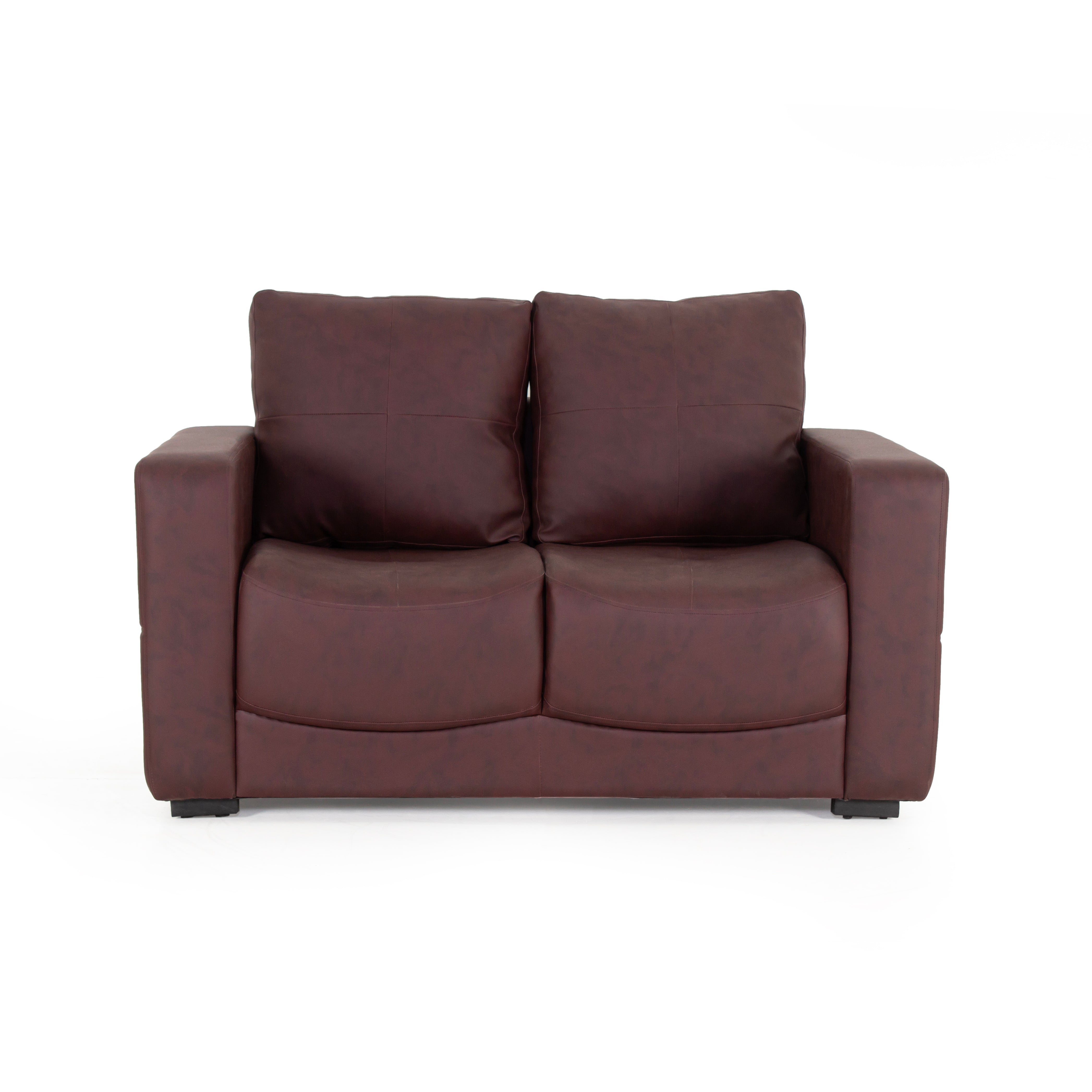 Peachtree Orchid Two Seater Seater Sofa Letherite (Brown) - Peachtree Home