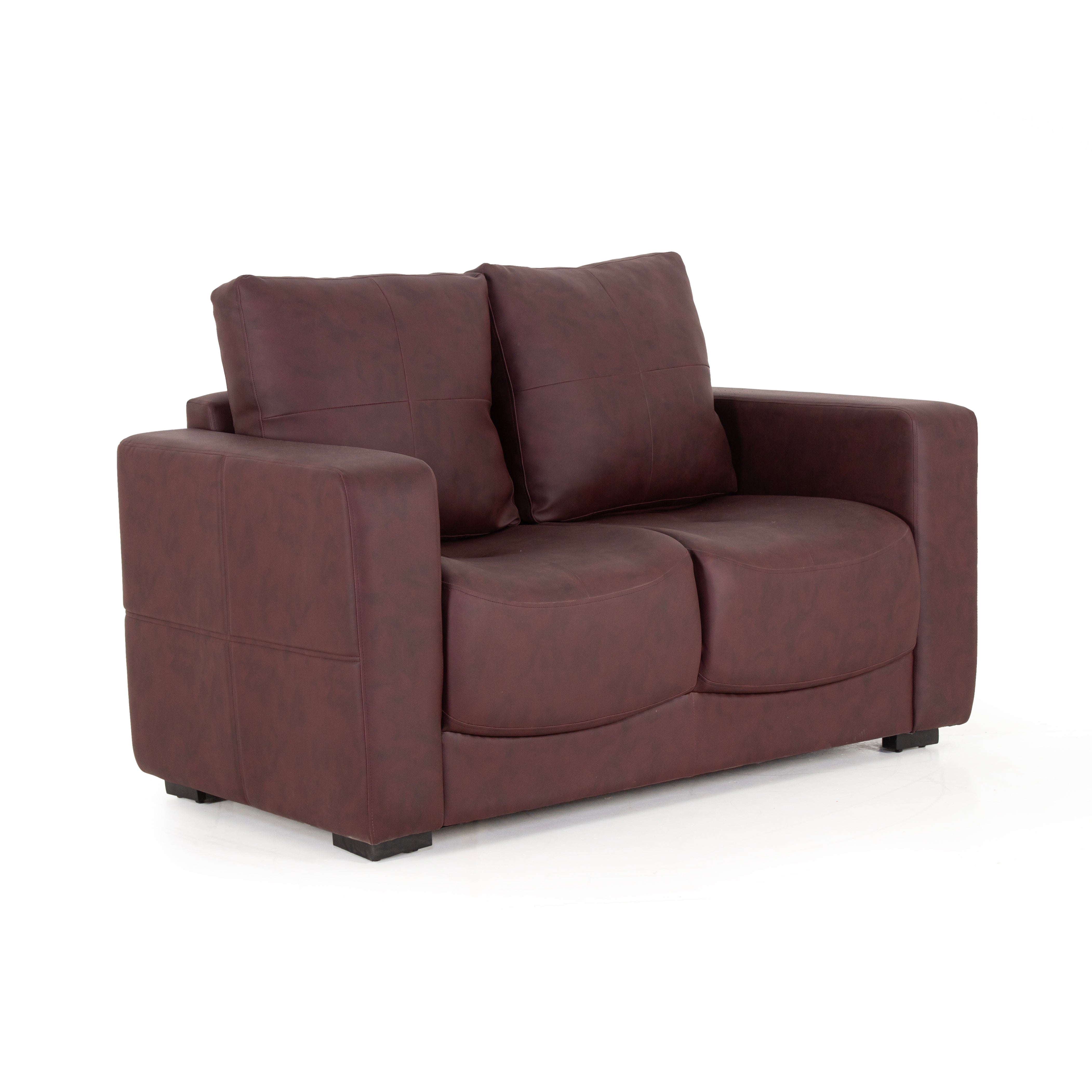 Peachtree Orchid Two Seater Seater Sofa Letherite (Brown) - Peachtree Home