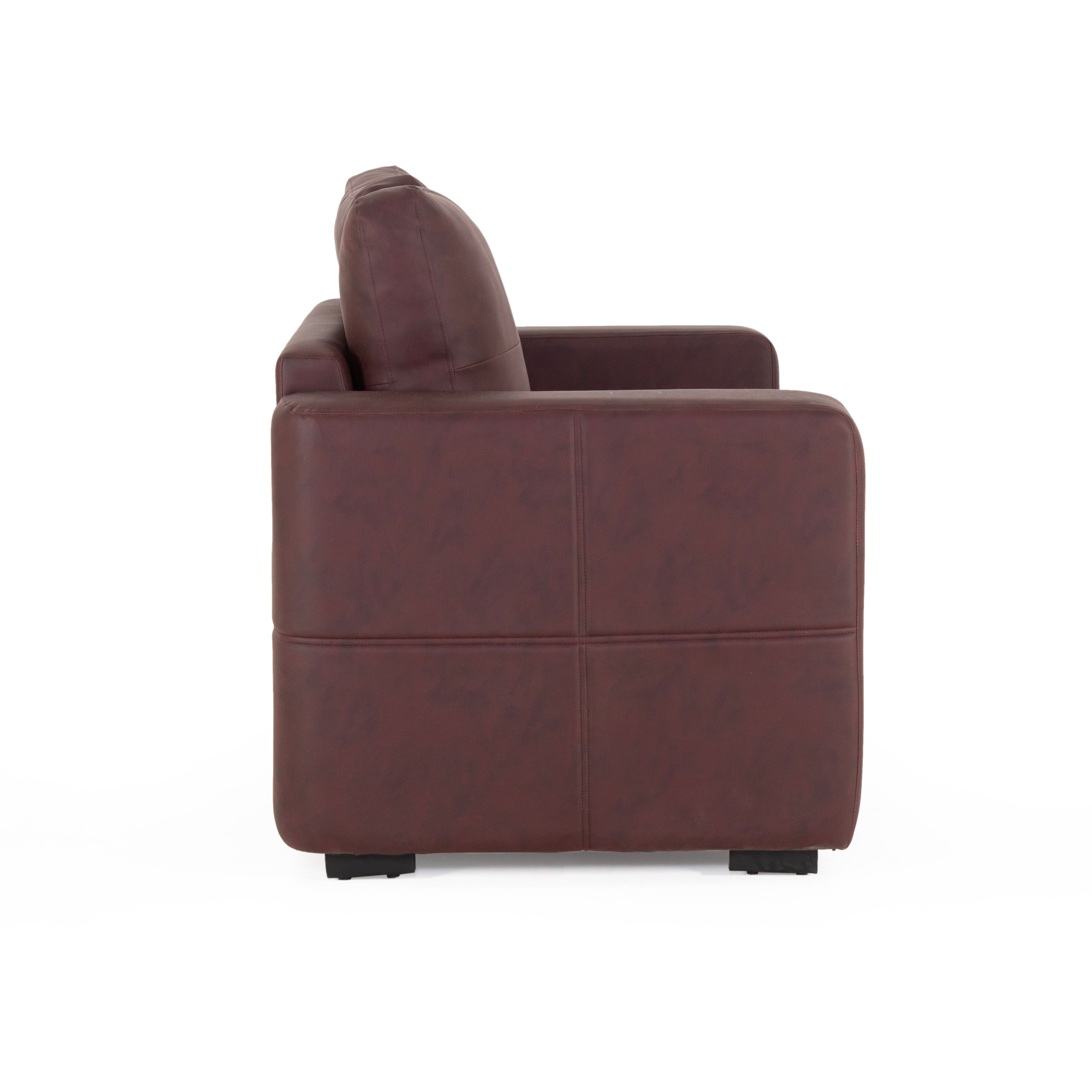 Peachtree Orchid Two Seater Seater Sofa Letherite (Brown) - Peachtree Home