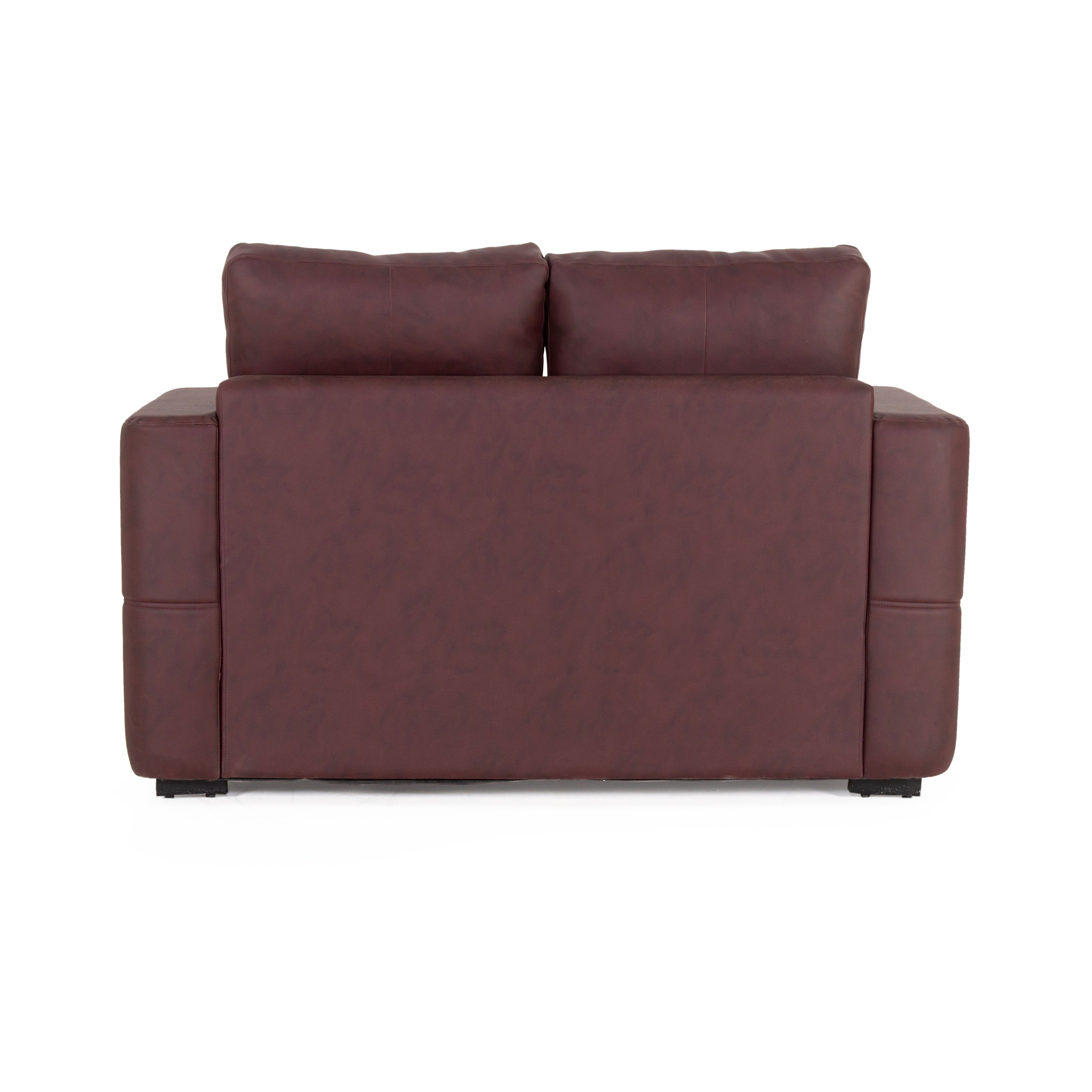 Peachtree Orchid Two Seater Seater Sofa Letherite (Brown) - Peachtree Home