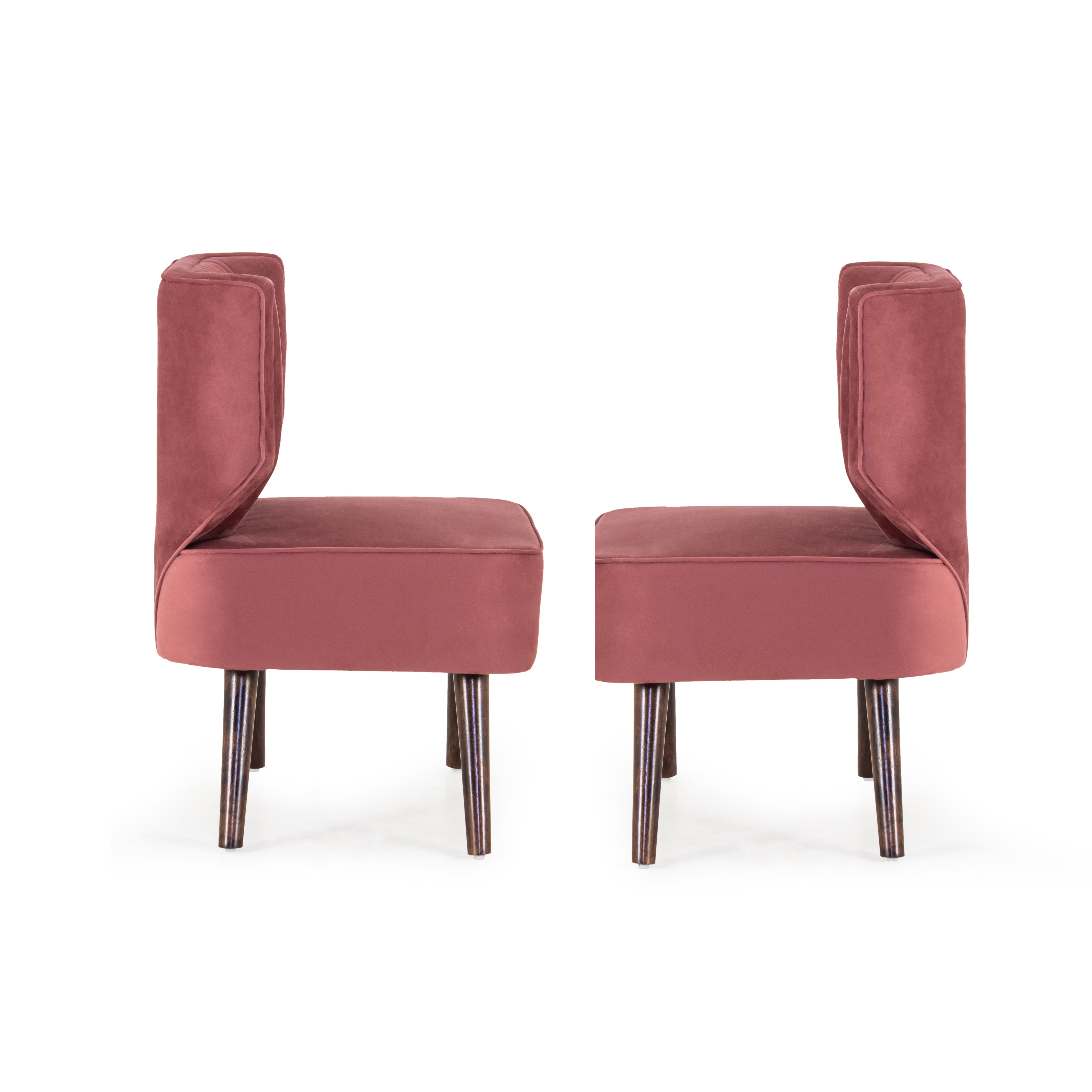 Gravity Velvet Chair For Living Room (Set Of 2) - Peachtree Home