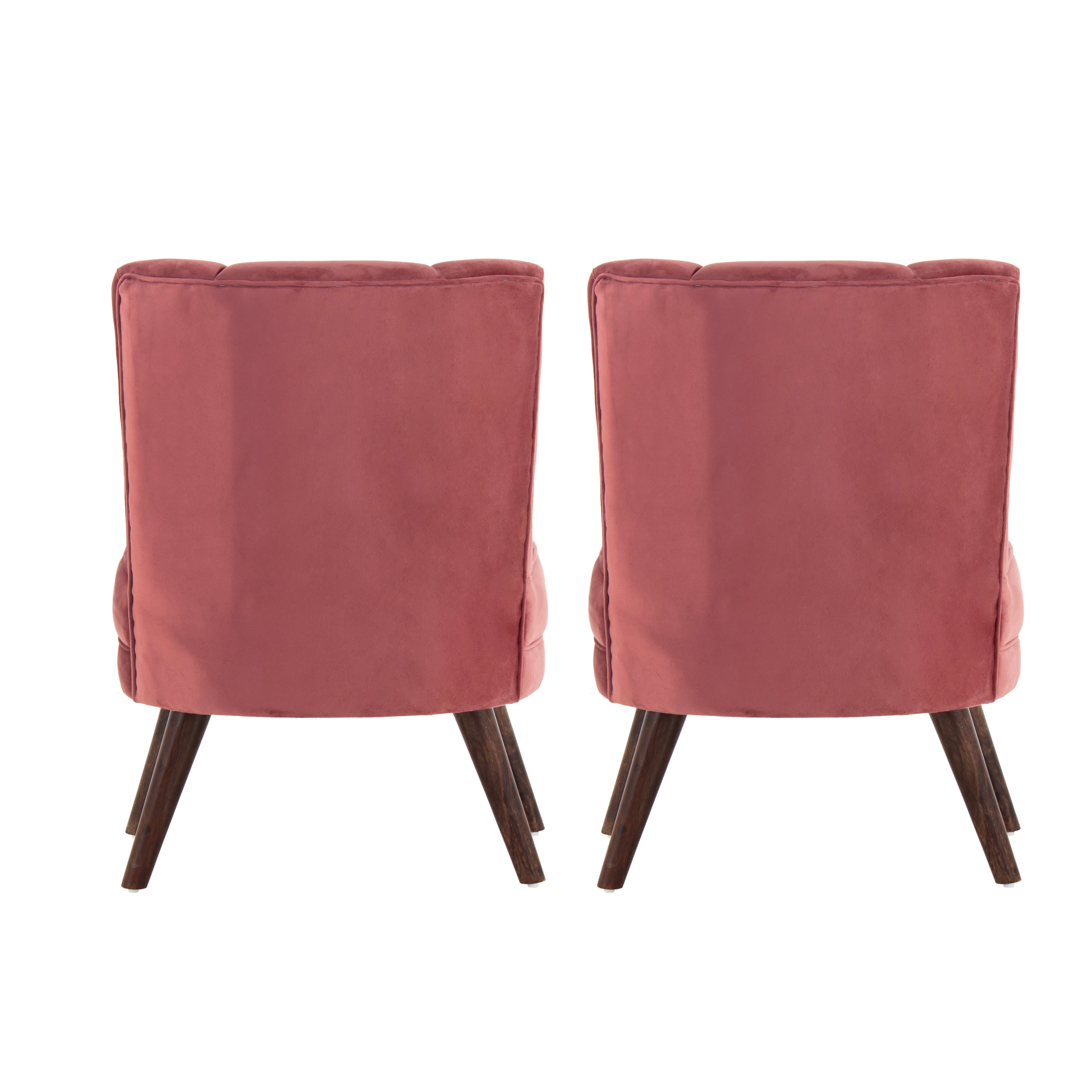 Rochllee Suede Velvet Chair For Living Room (Set Of 2) - Peachtree Home