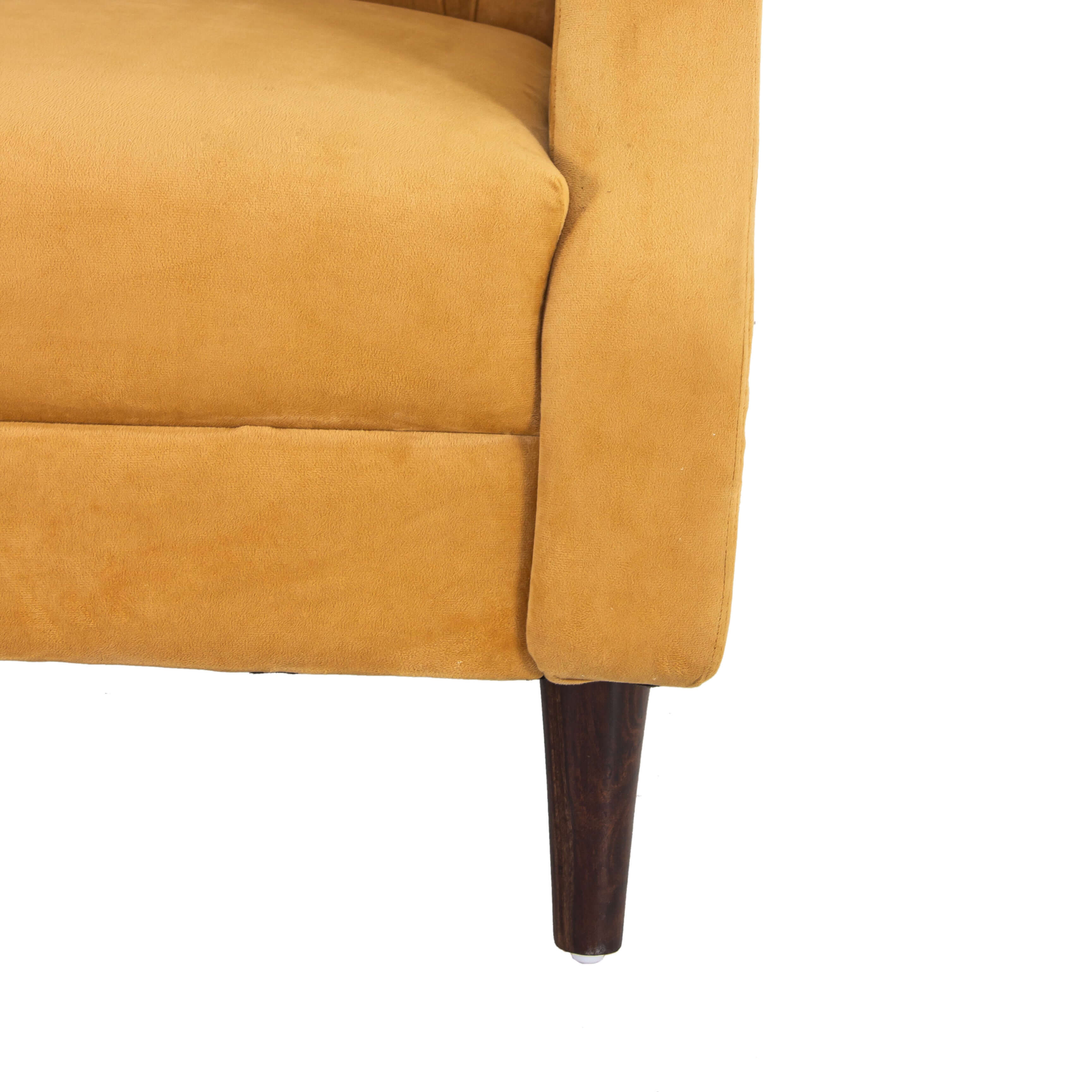 Eliza Velvet Chair With Arm For Living Room - Peachtree Home