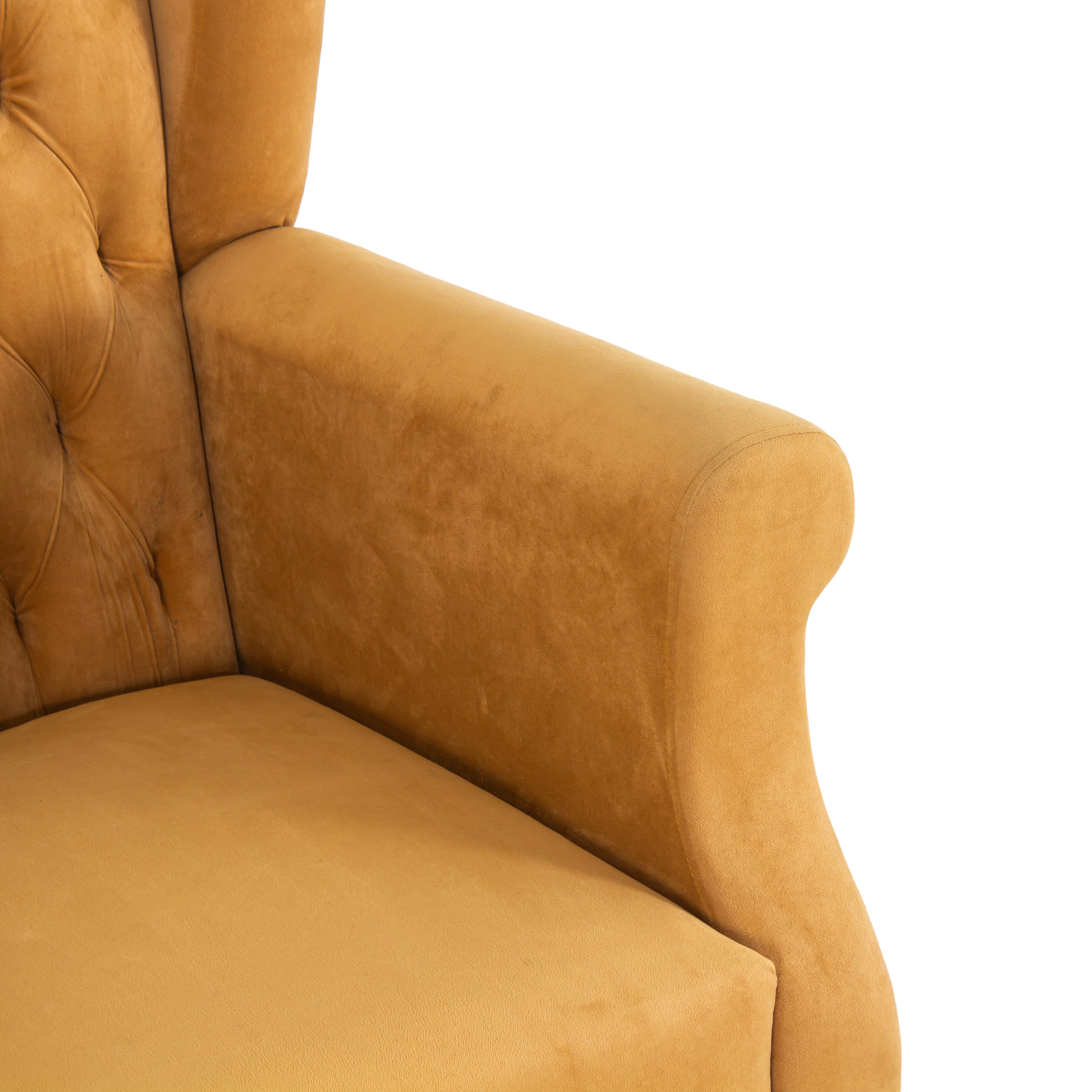 Eliza Velvet Chair With Arm For Living Room - Peachtree Home