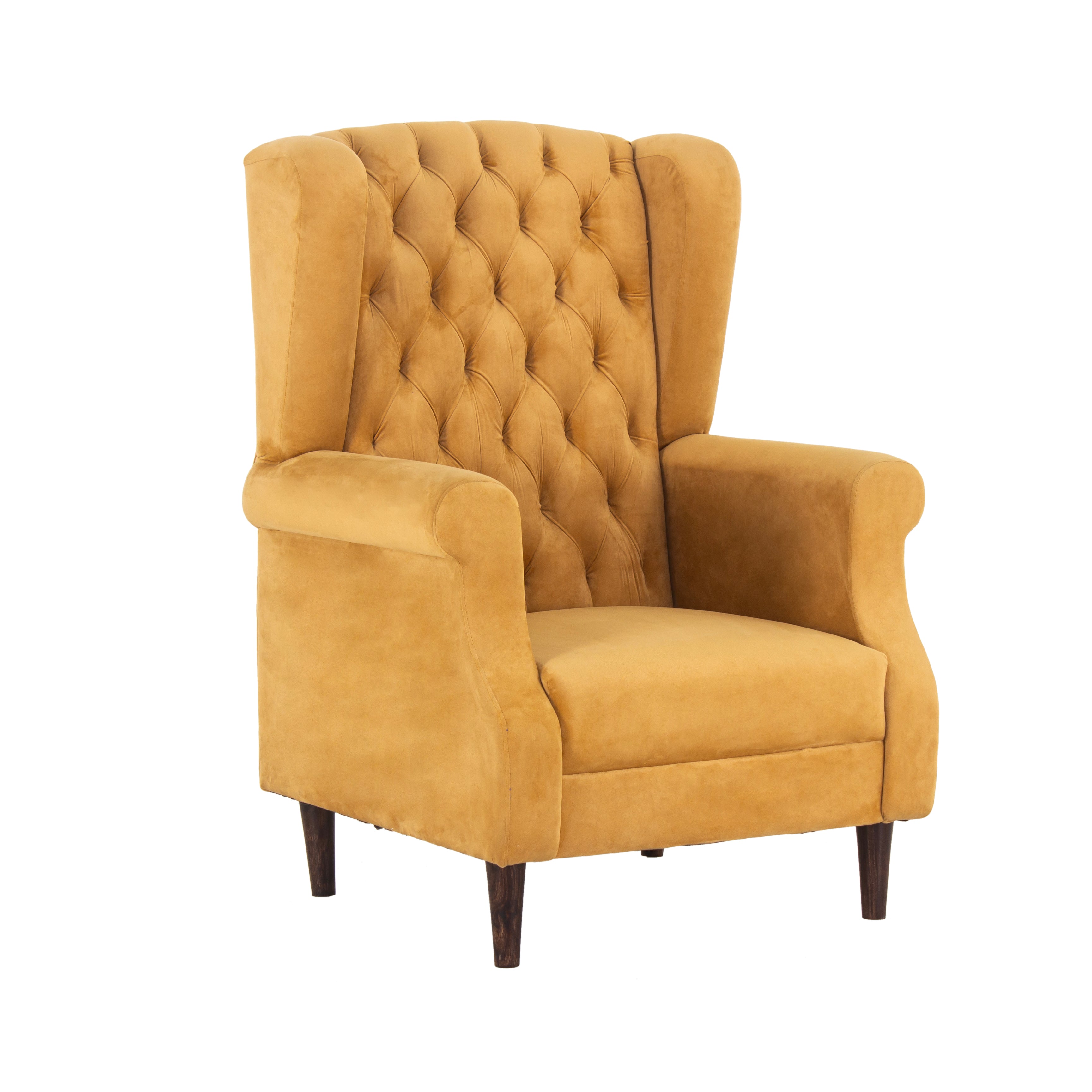 Eliza Velvet Chair With Arm For Living Room - Peachtree Home