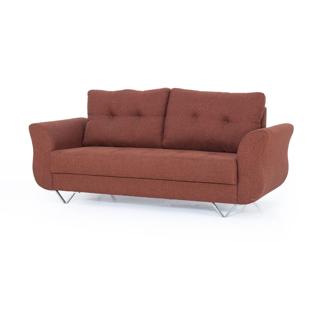 Ibiza 3-Seater Jute Sofa In Brown Colour - Peachtree Home