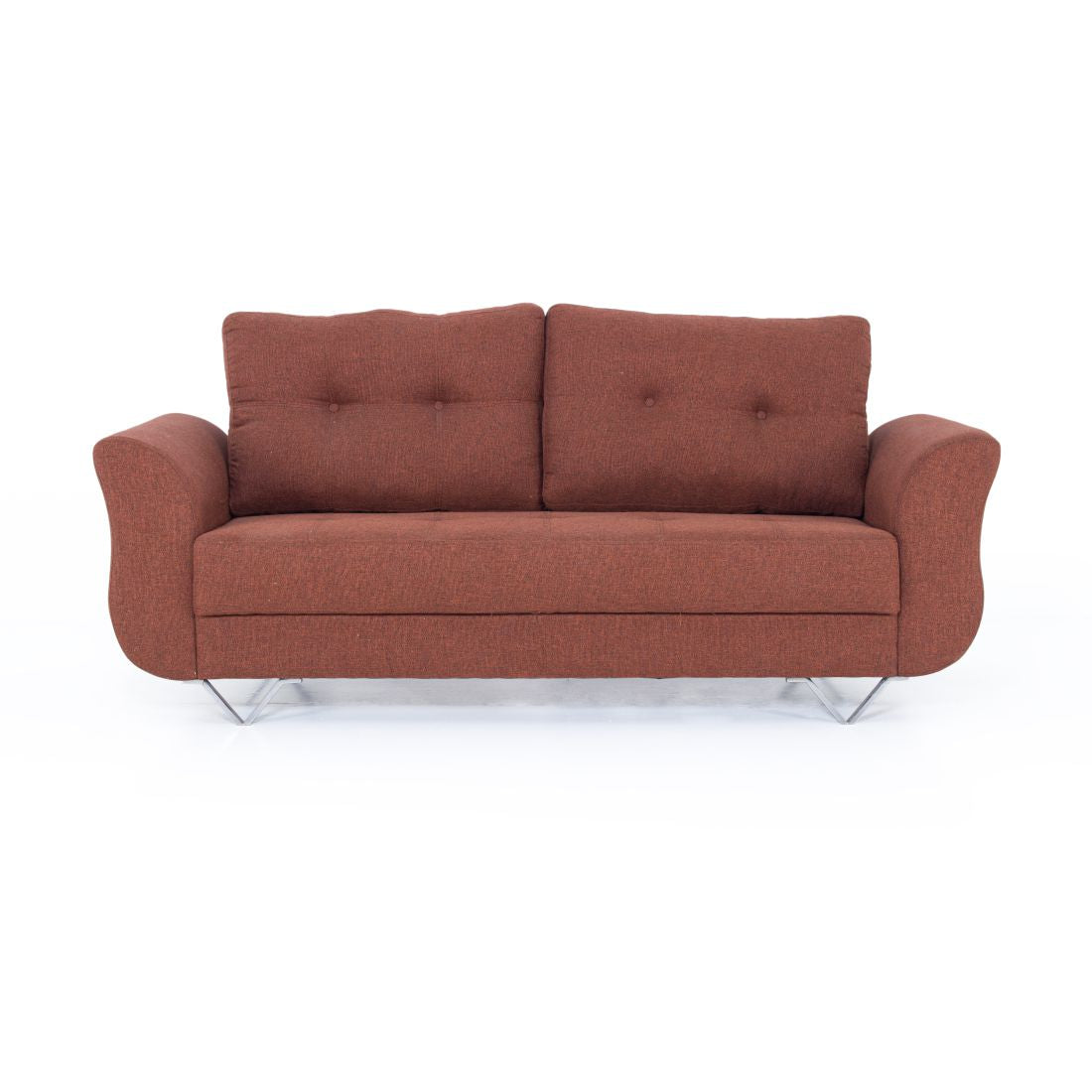 Ibiza 3-Seater Jute Sofa In Brown Colour - Peachtree Home