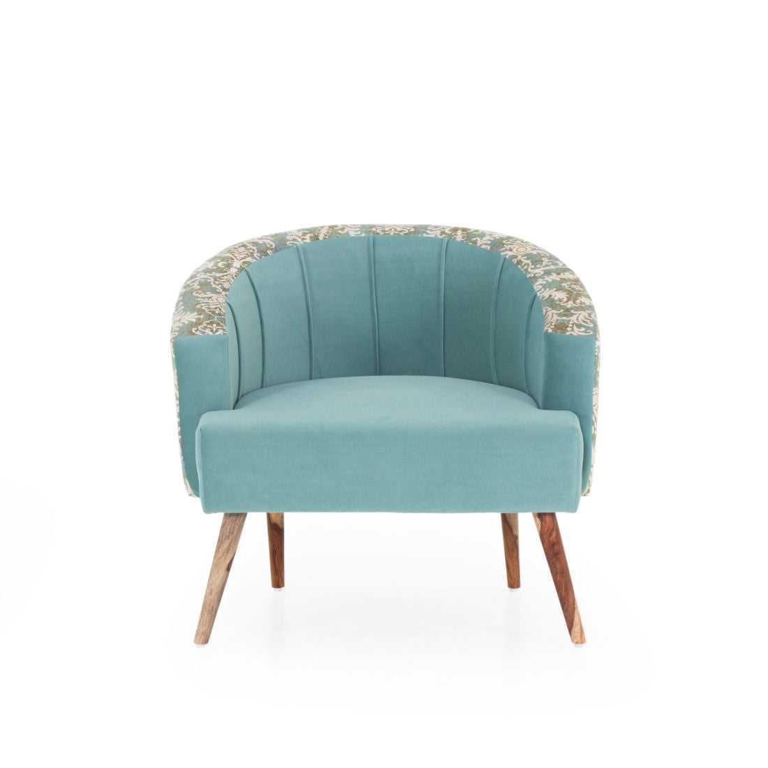 Nova Printed Velvet Chair With Arm For Living Room (Set Of 2) - Peachtree Home