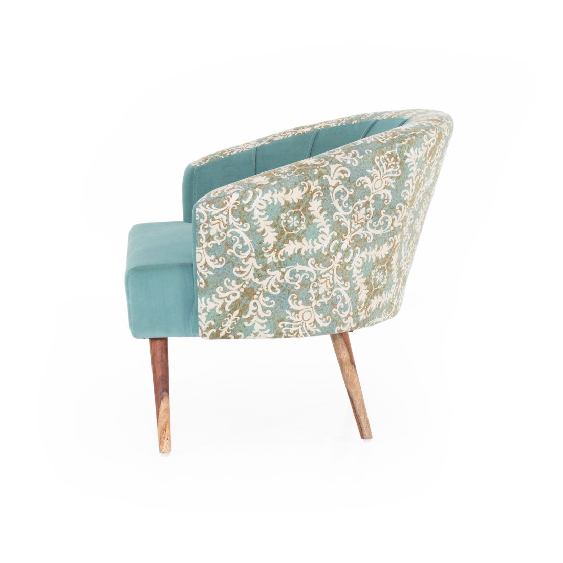 Nova Printed Velvet Chair With Arm For Living Room (Set Of 2) - Peachtree Home
