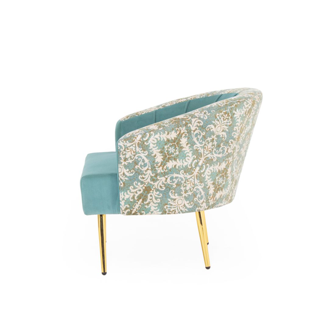 Nova Printed Velvet Chair With Arm For Living Room (Set Of 2) - Peachtree Home