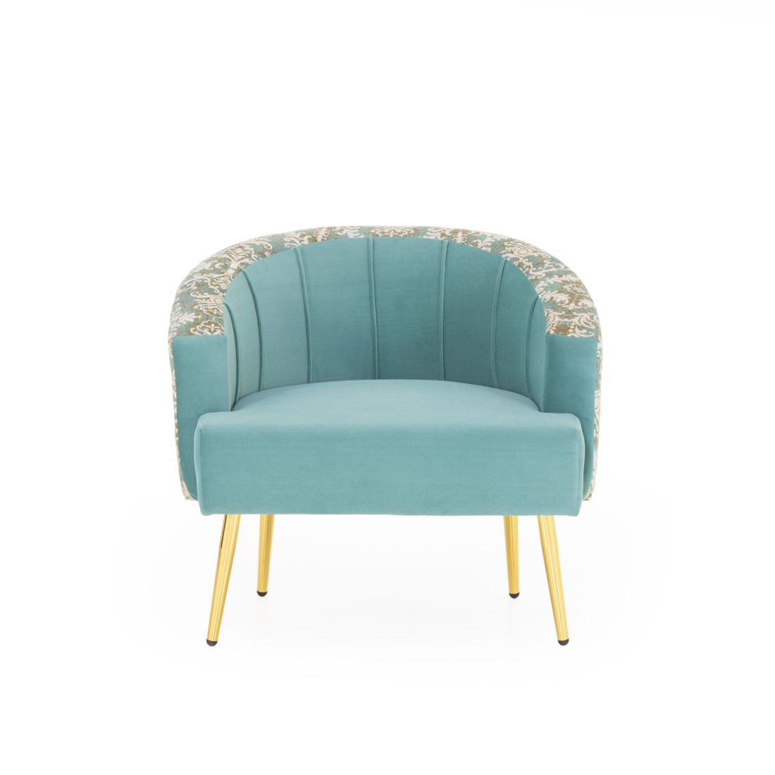 Nova Printed Velvet Chair With Arm For Living Room (Set Of 2) - Peachtree Home