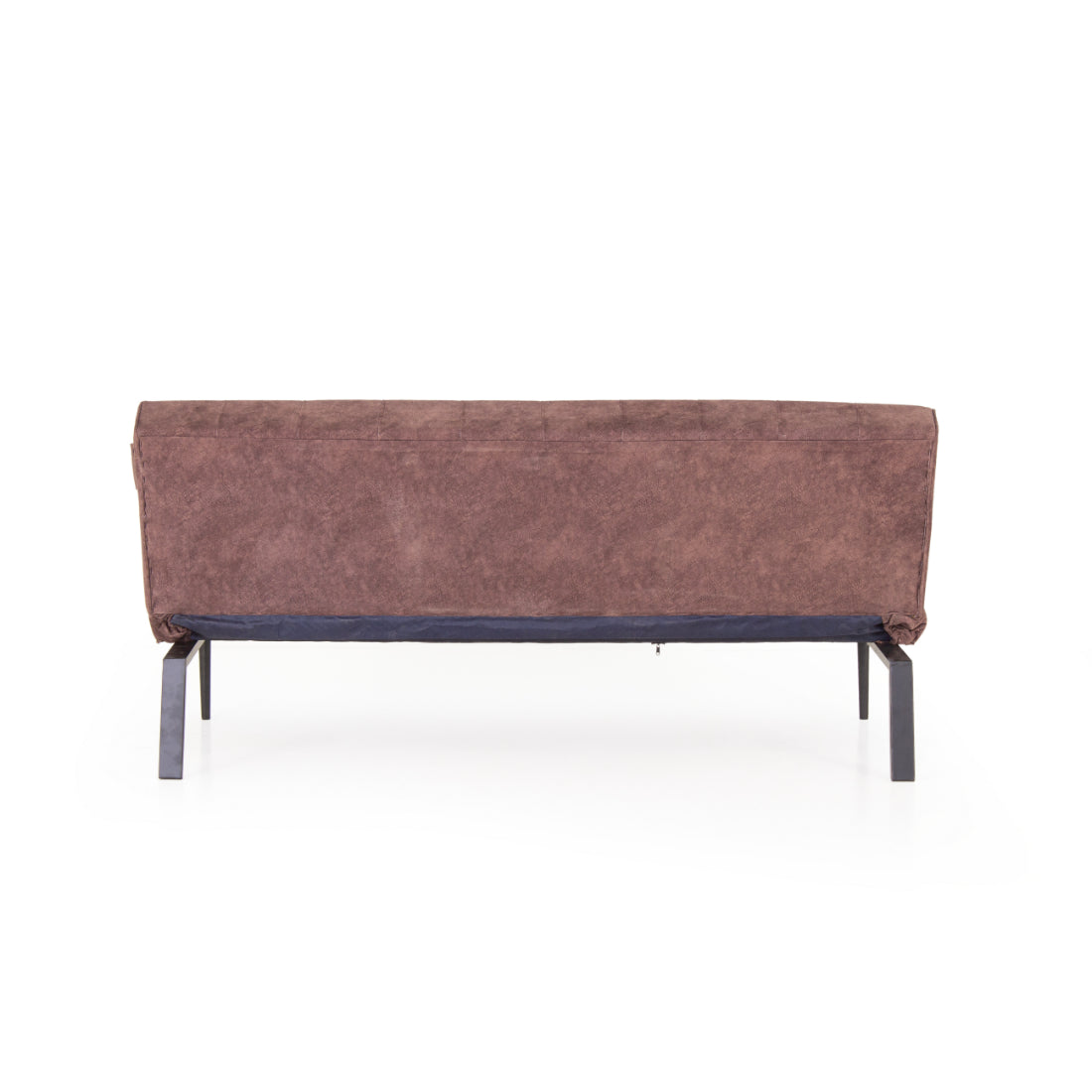 Peachtree Nidra Three Seater Sofa cum Bed Swed Fabric (Brown) - Peachtree Home