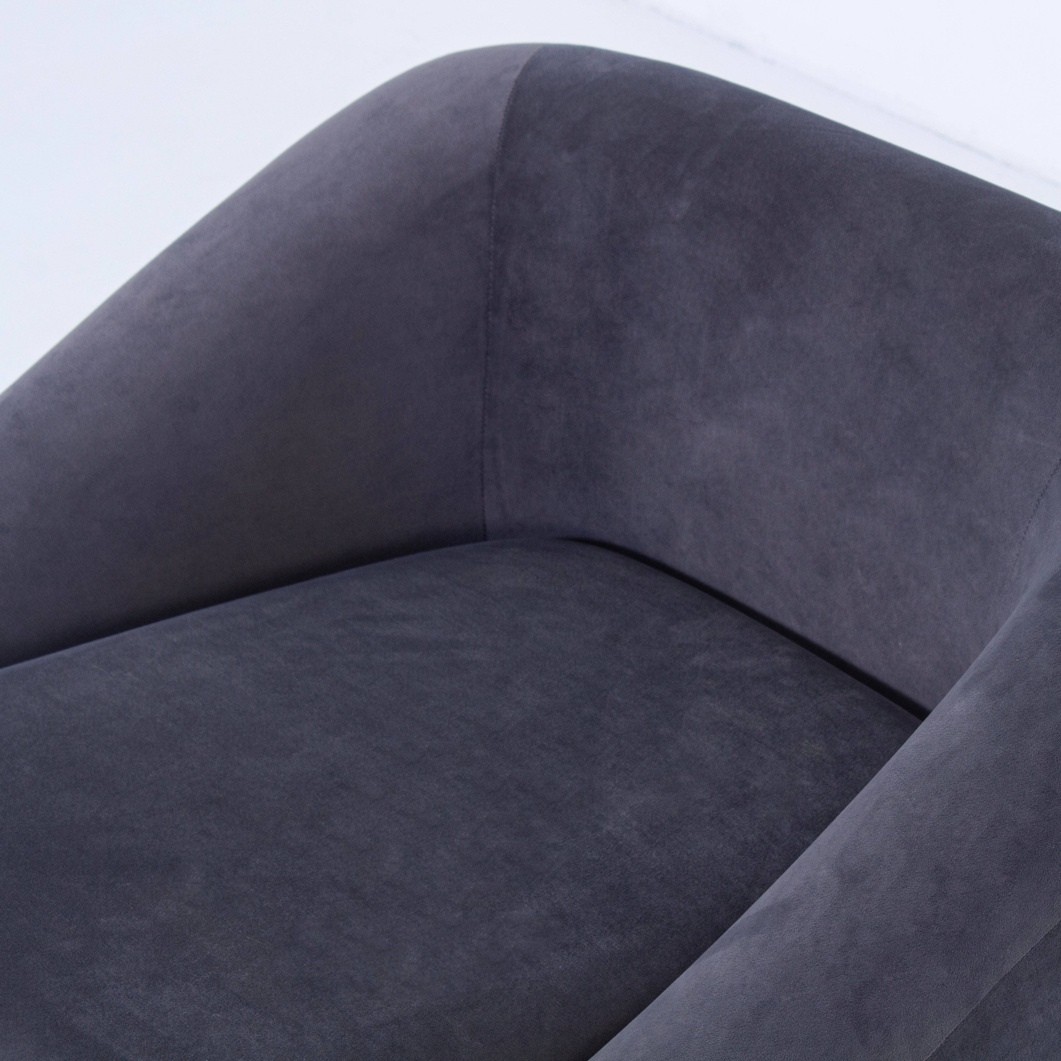 Jessica Velvet Chair With Arm In Grey Colour (Set Of 2) - Peachtree Home