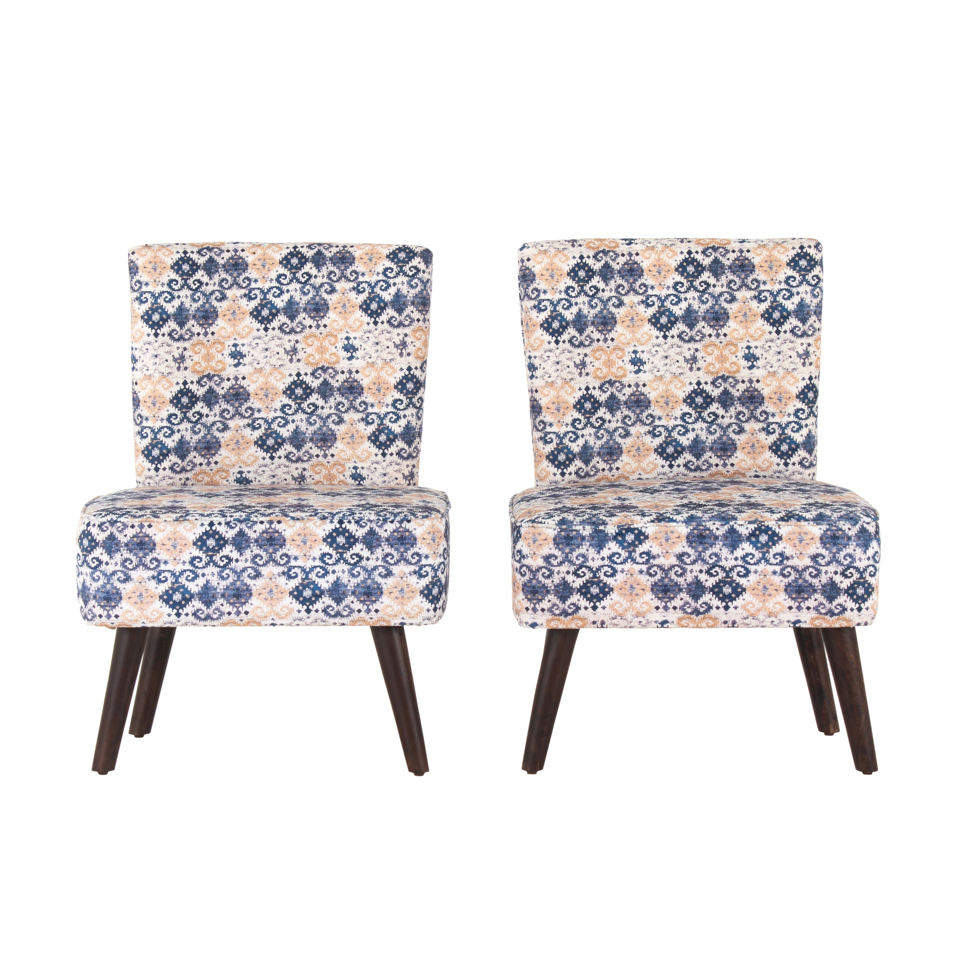 Hellena Cotton Chair For Living Room (Set Of 2) - Peachtree Home