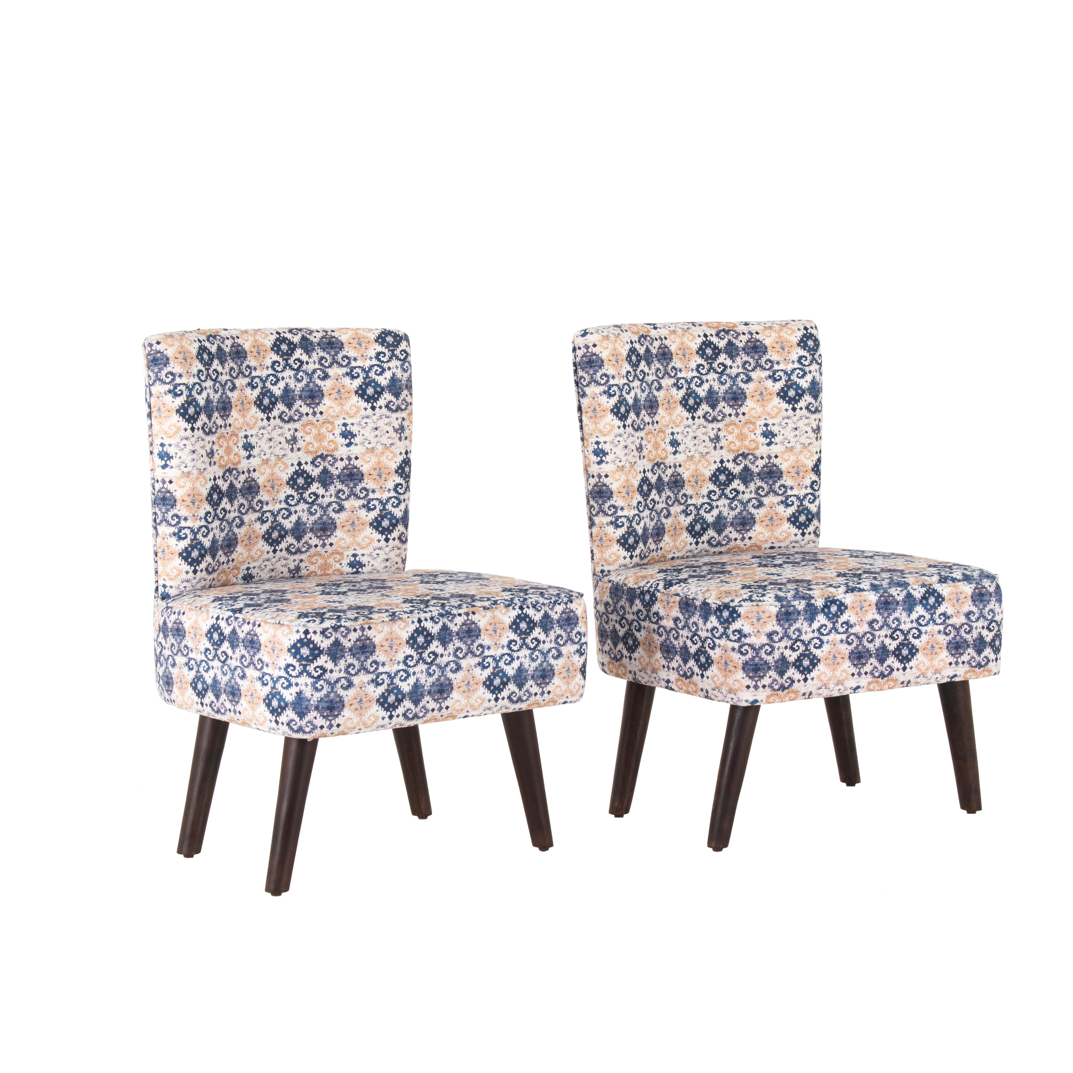 Hellena Cotton Chair For Living Room (Set Of 2) - Peachtree Home